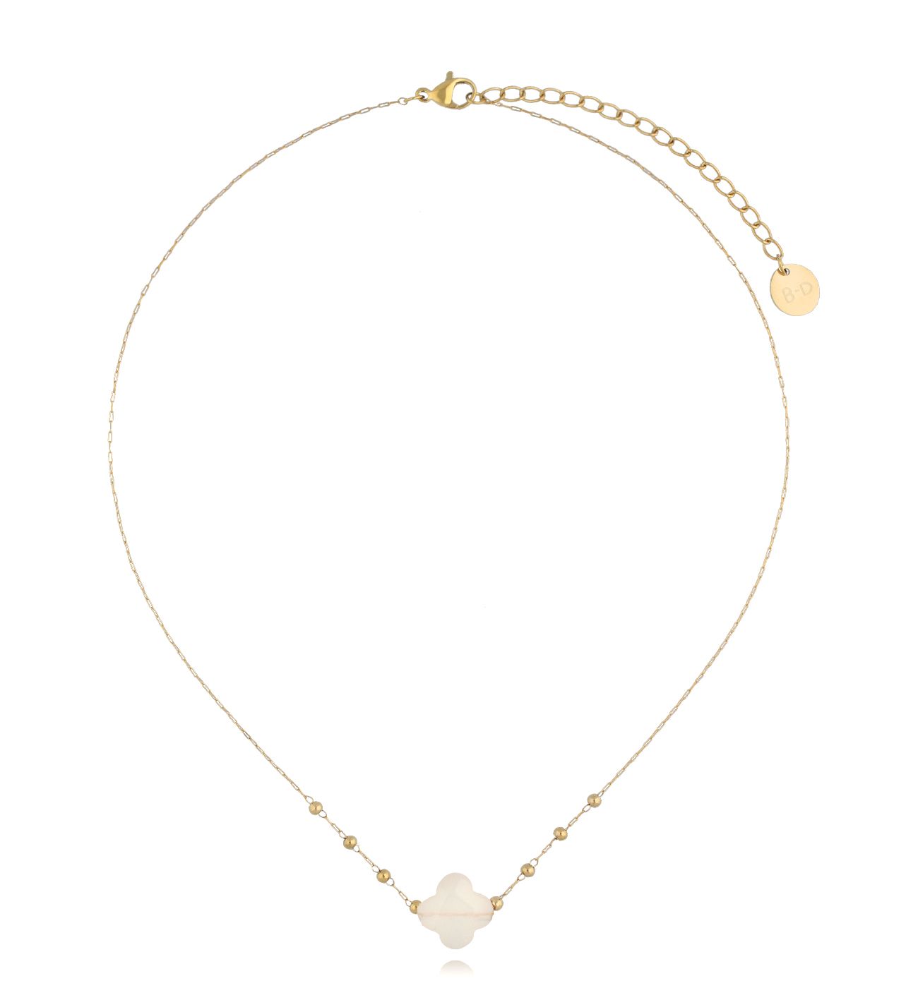 Naszyjnik z koniczynką z agatu Creation NPA1213