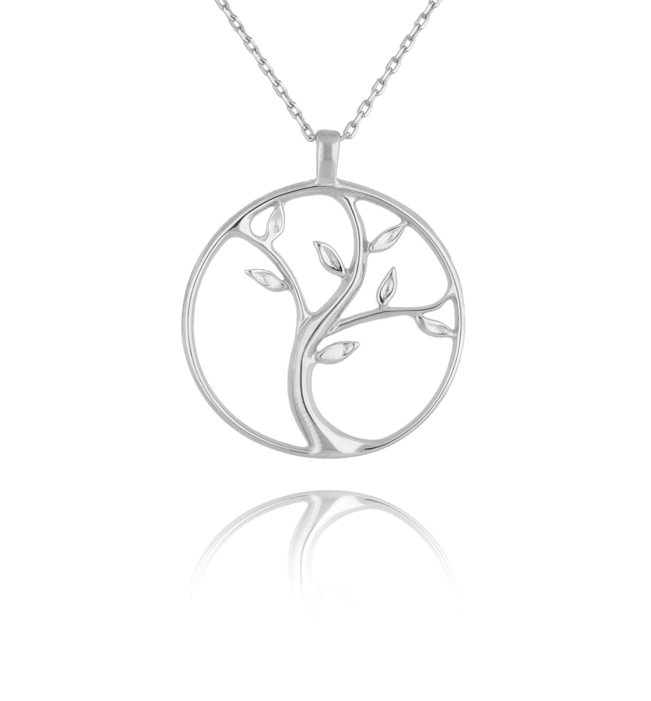 Naszyjnik srebrny z drzewem Edvige - By Dziubeka