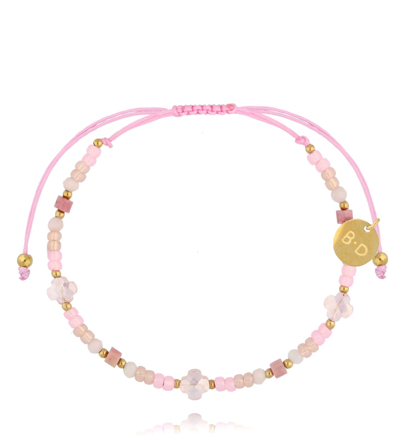 Bransoletka z rodonitami i różowymi opalami Frenchy BMT0266