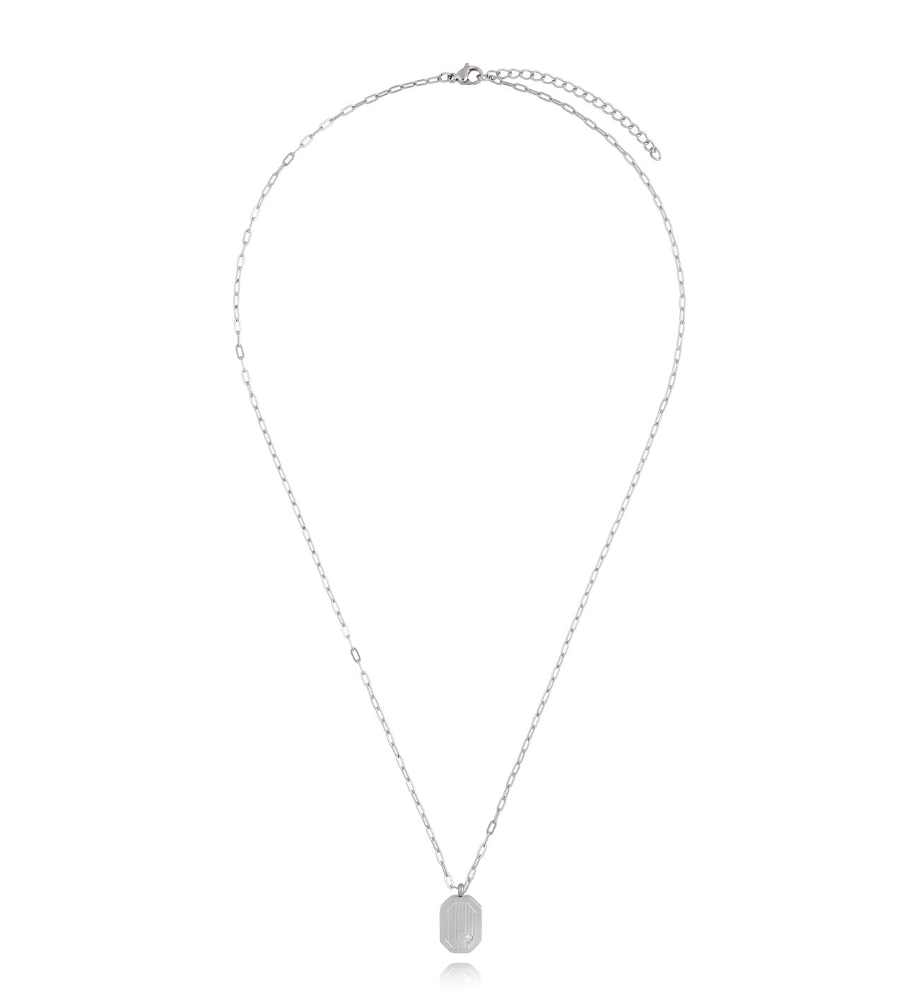 Naszyjnik męski srebrny z zawieszką Haklang NMITC0174