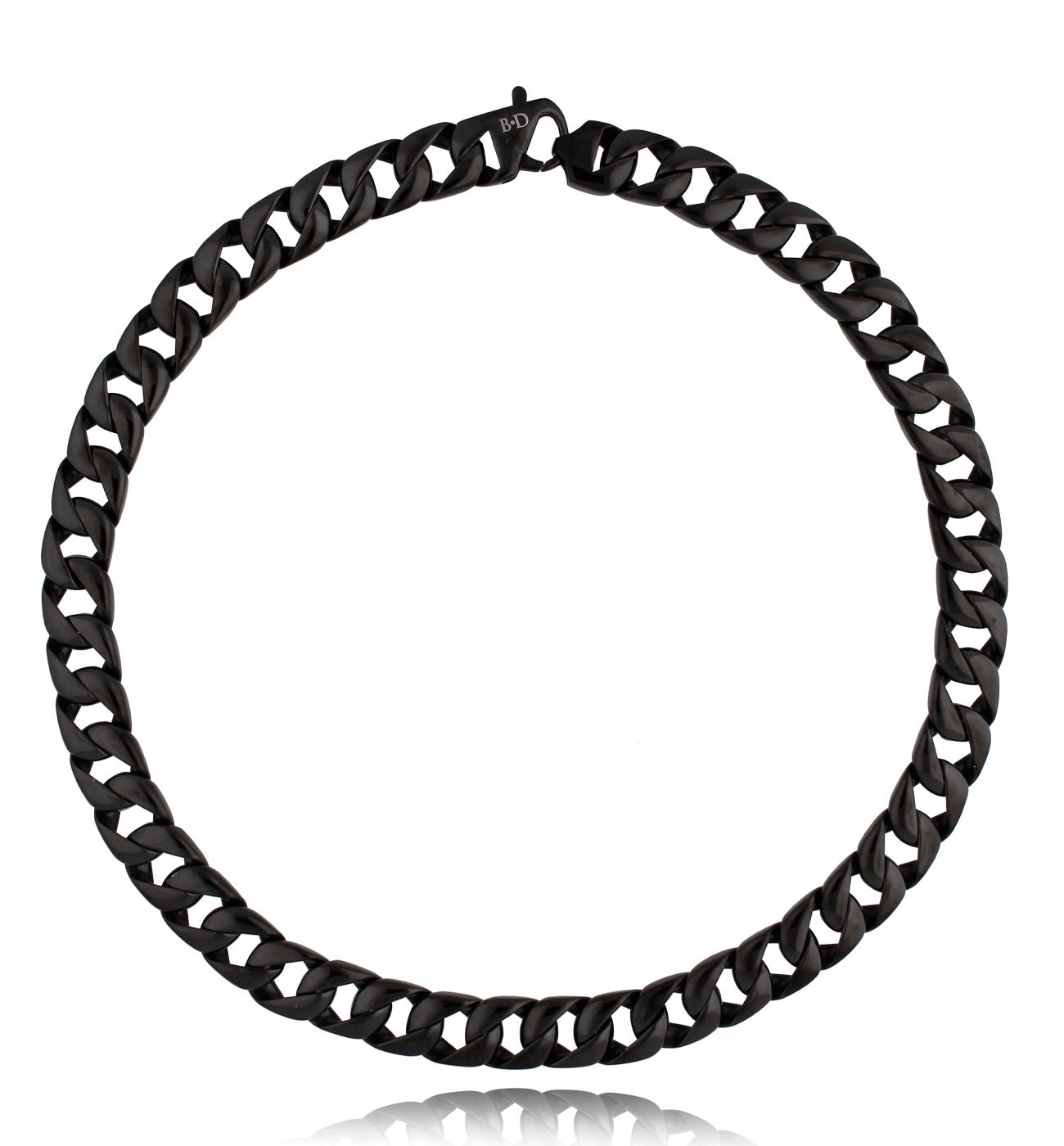 Naszyjnik męski gruby łańcuch czarny Control - By Dziubeka