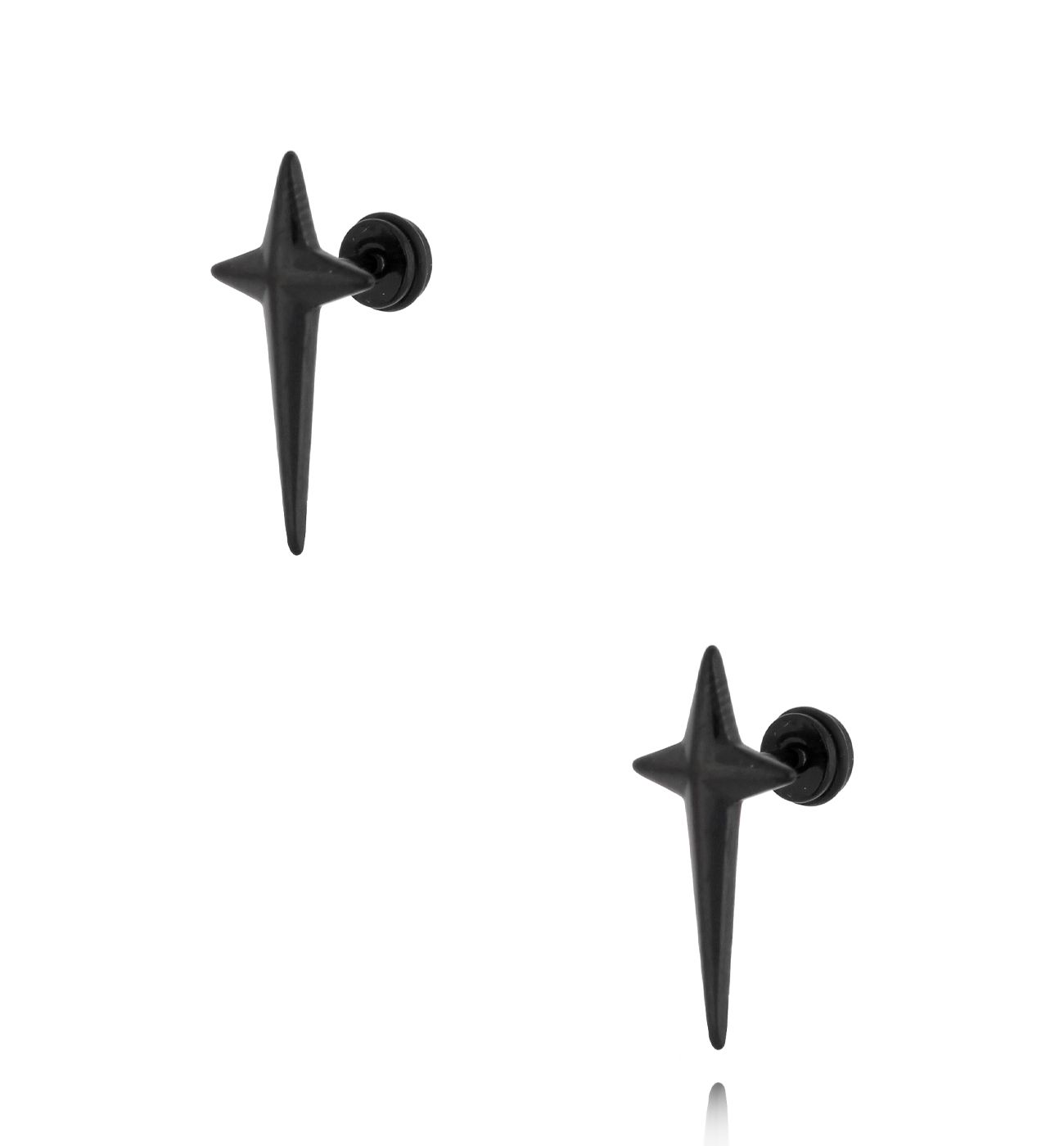 Kolczyki czarne krzyżyki Gauti 074 - By Dziubeka