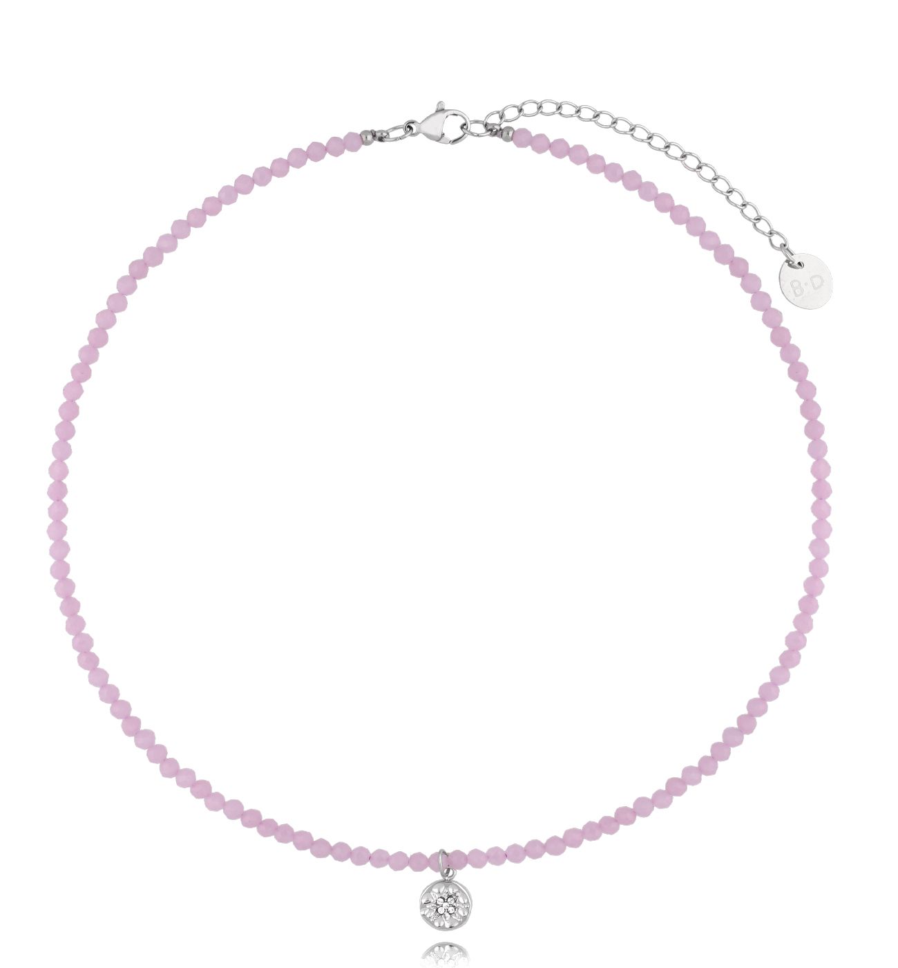 Naszyjnik fioletowy z zawieszką Alfdis - By Dziubeka