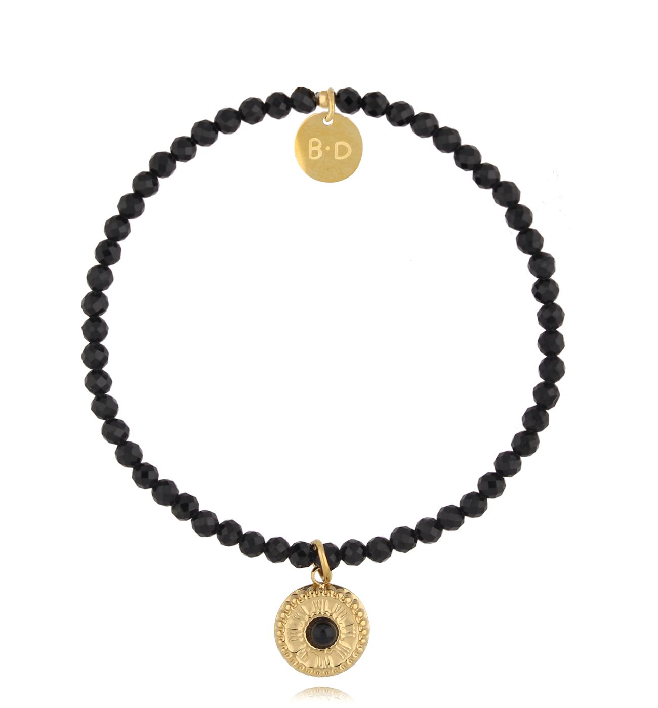 Bransoletka czarna z turmalinami Aya BTW2310