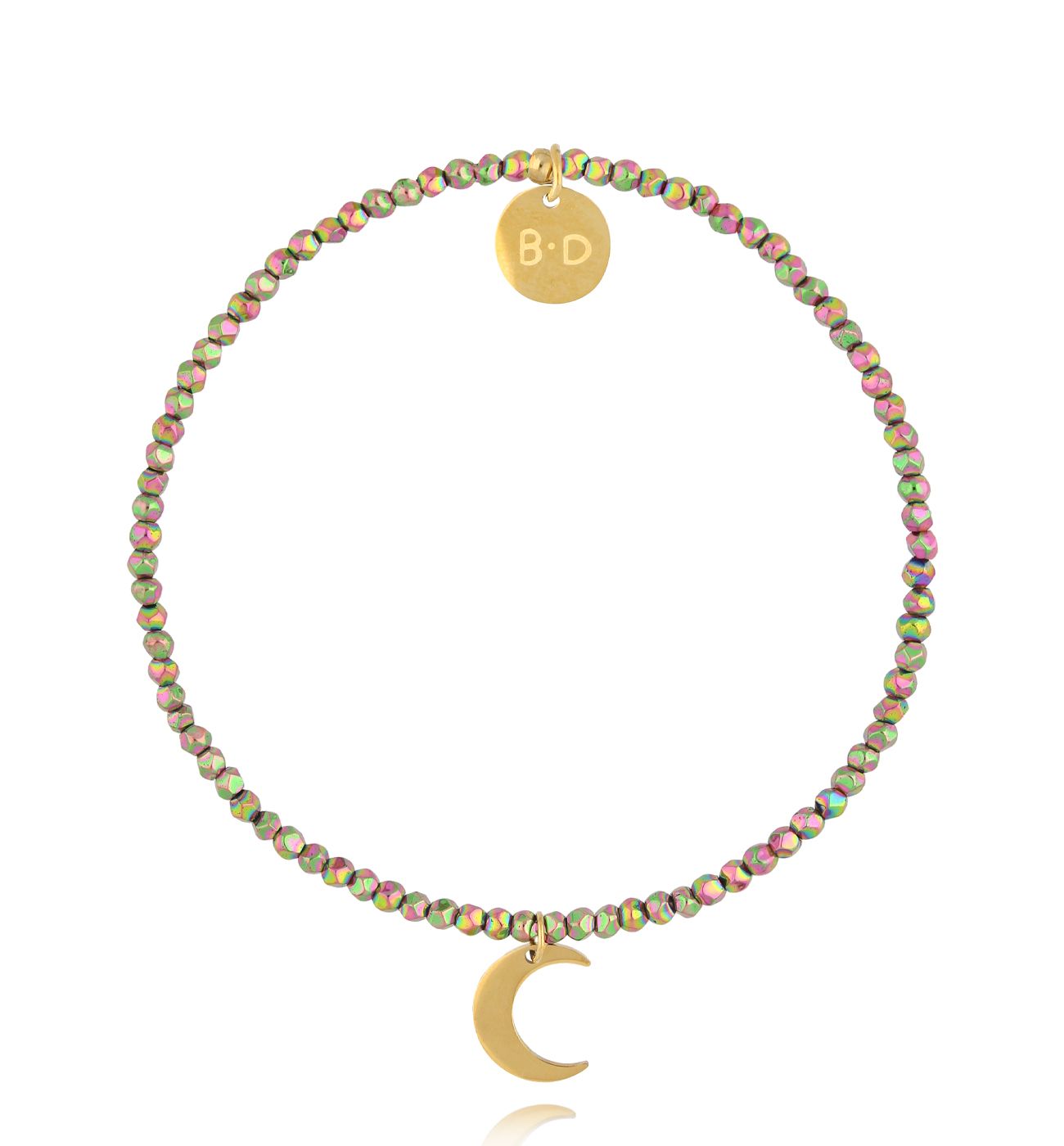 Bransoletka z hematytami i księżycem Nightfall Grace BTW2916