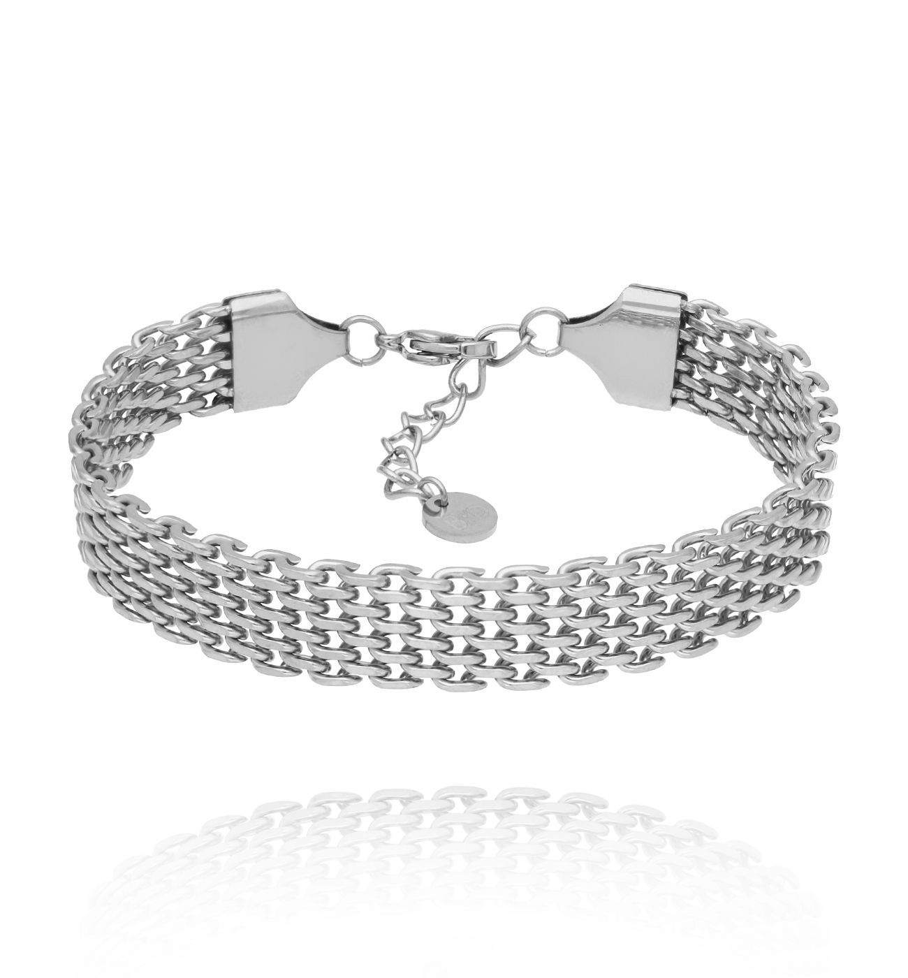 Bransoletka ze srebrnym łańcuchem BSY0313