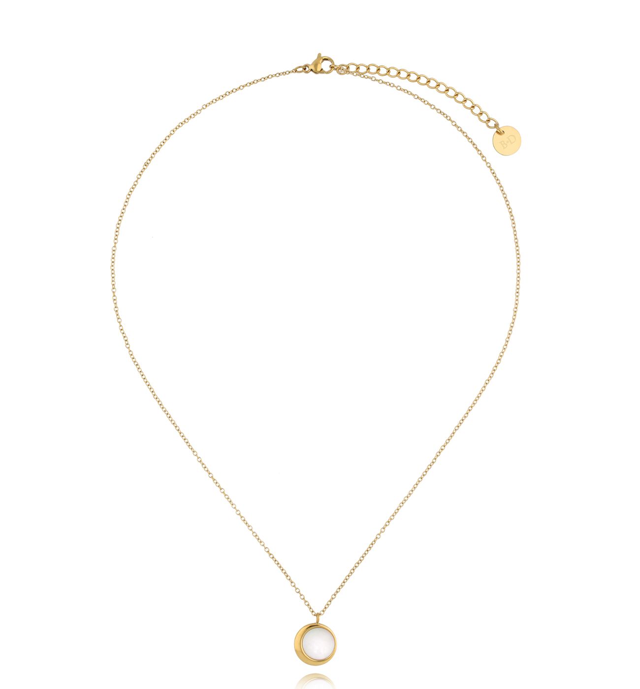 Naszyjnik złoty z masą perłową More Shining NSA1251