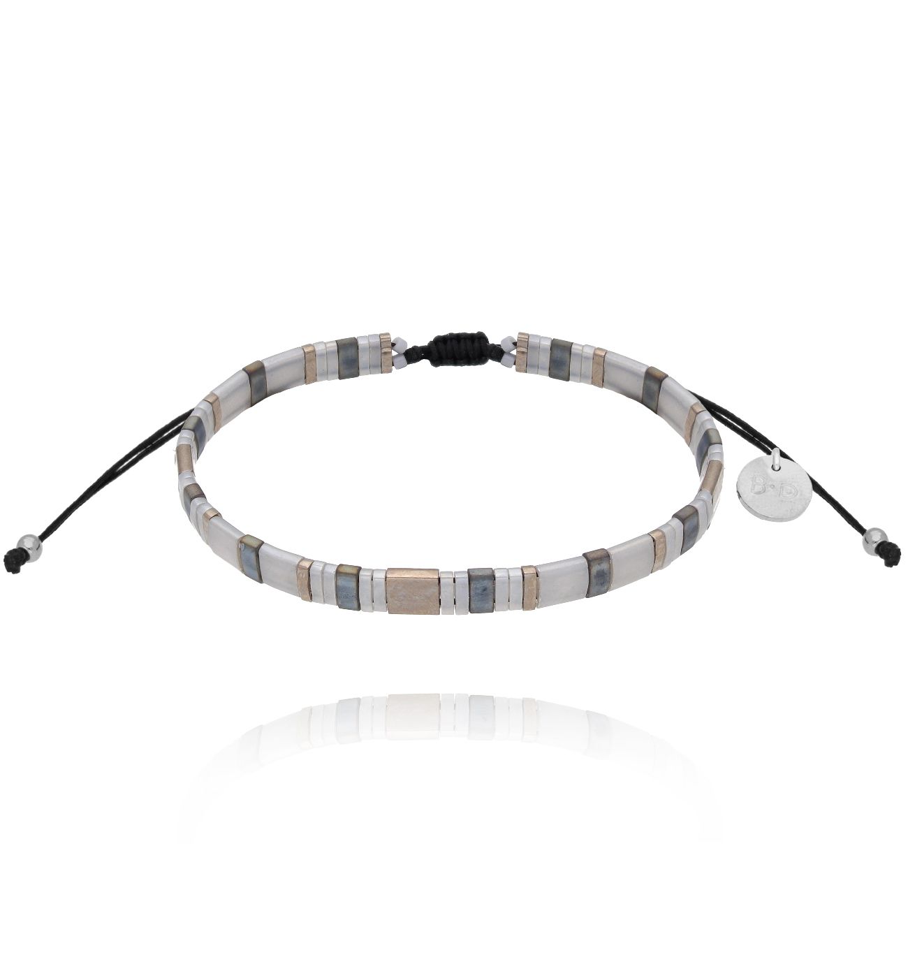 Bransoletka szaro srebrna Yummy BSC1623