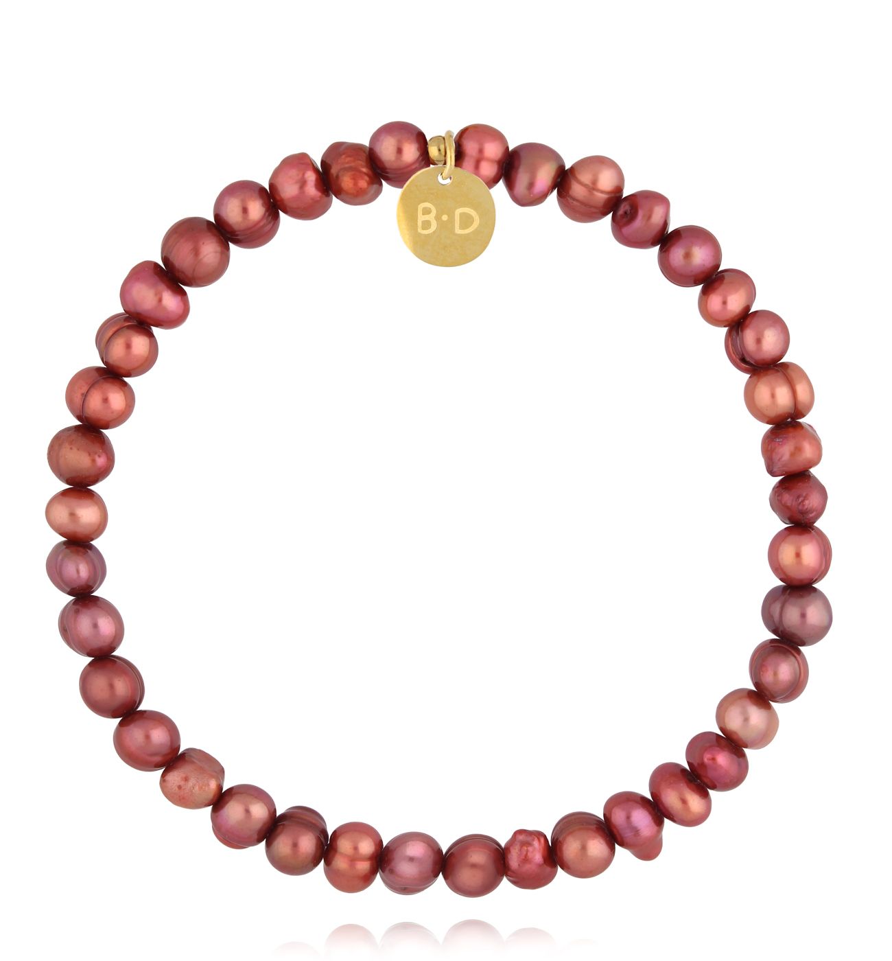 Bransoletka z czerwonymi perłami BPE0131