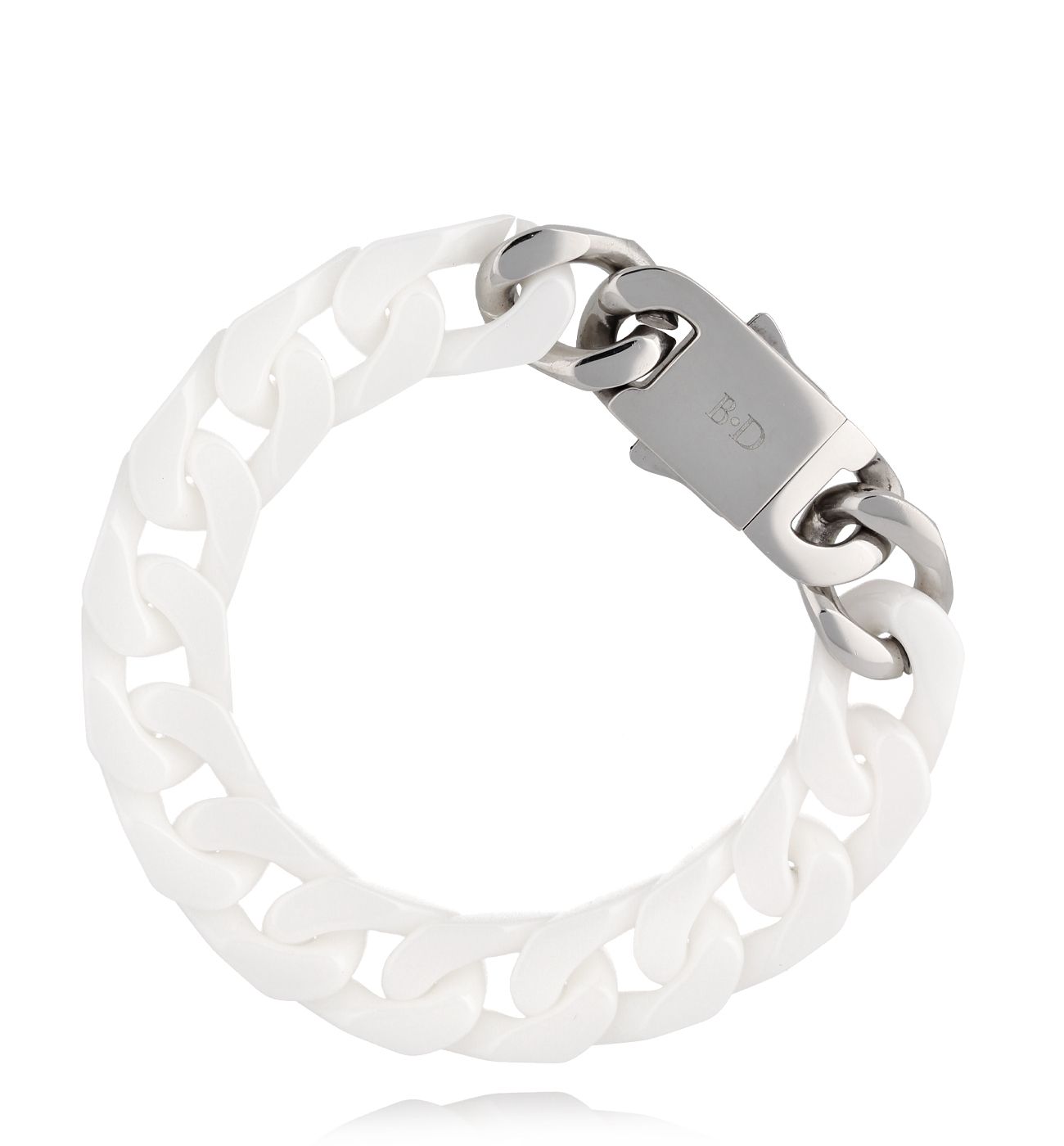 Bransoletka ceramiczna biała Ghost - By Dziubeka