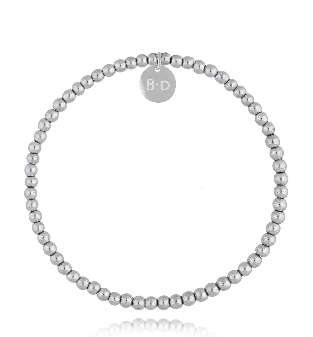 Bransoletka srebrna z hematytami Flussio BTW2632