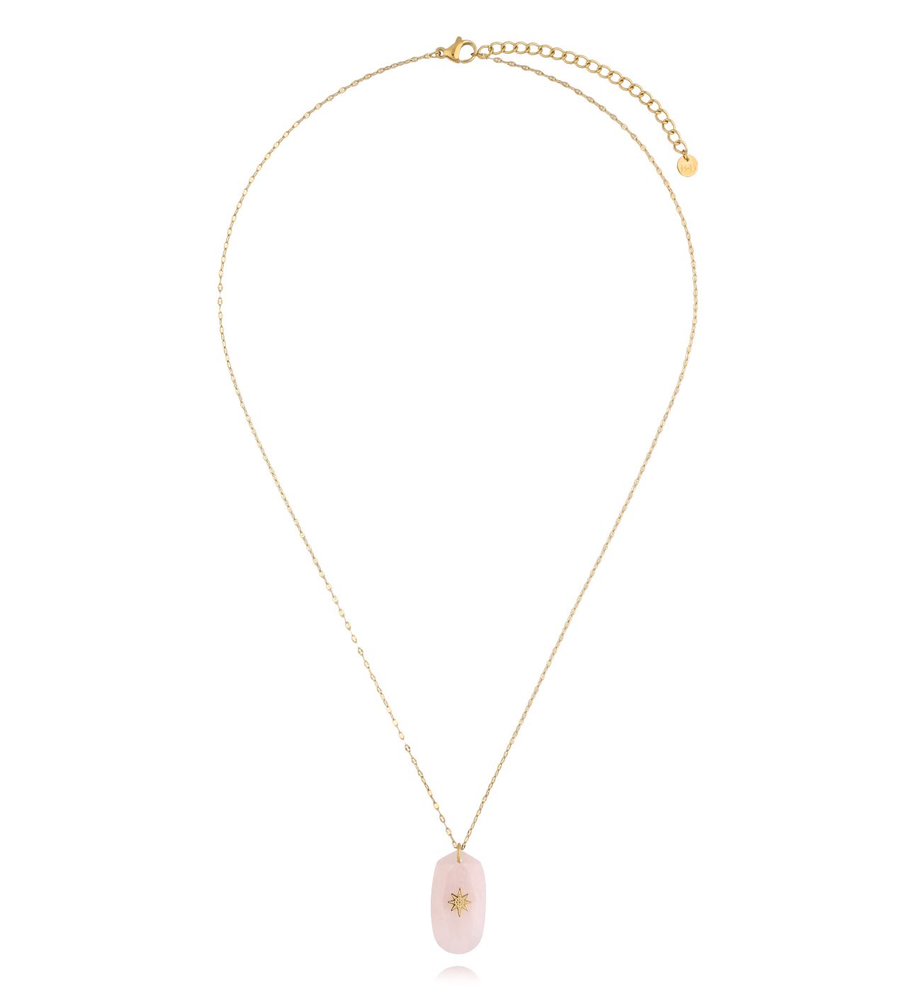 Naszyjnik z kwarcem różowym Ubud Harmony NPA1238