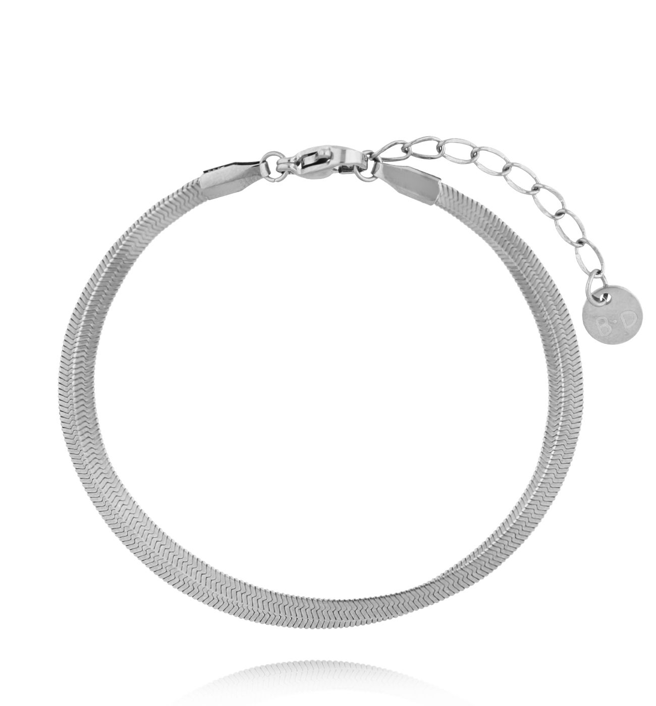 Bransoletka żmijka srebrna BSY0368 - By Dziubeka