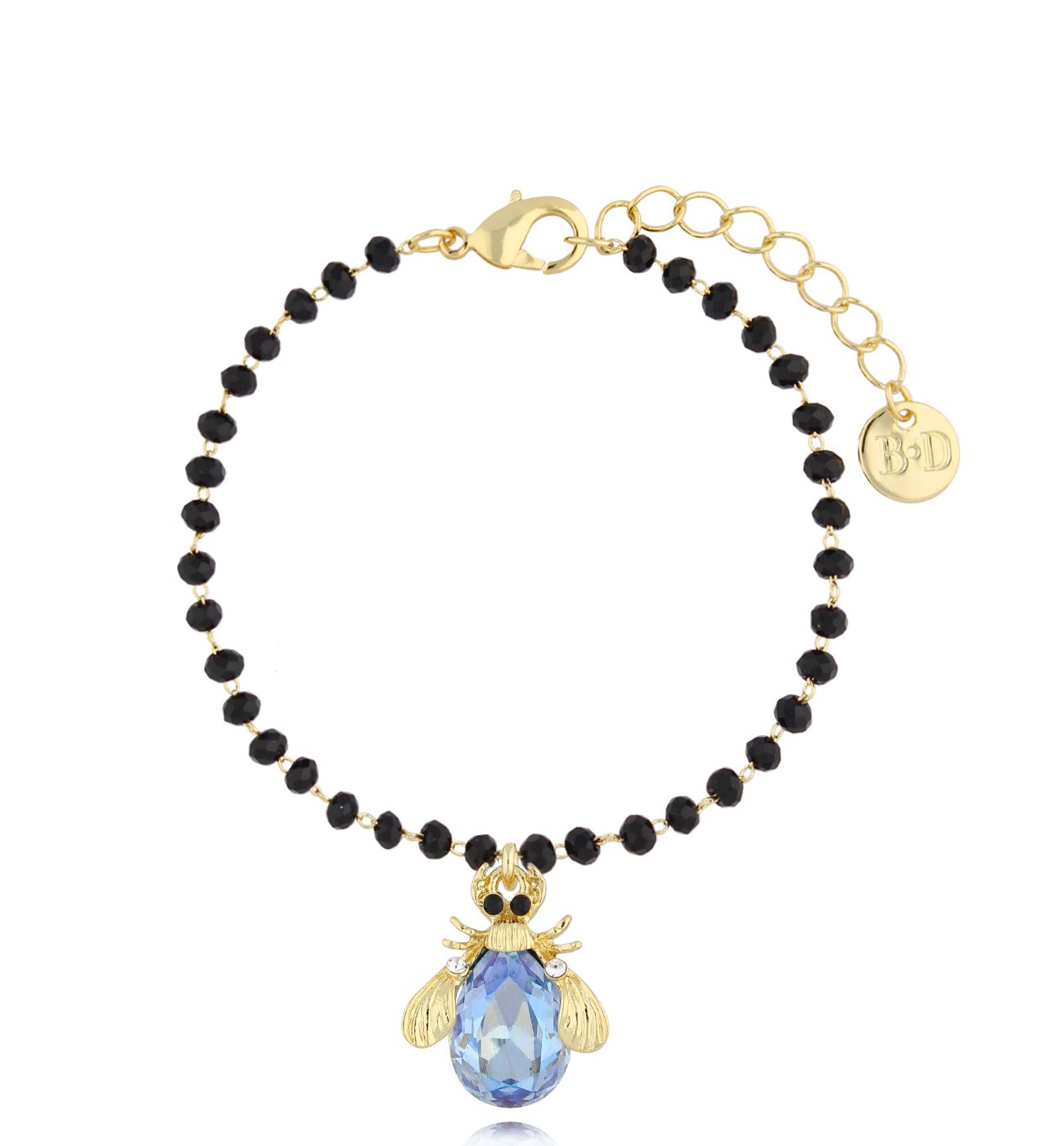 Bransoletka z niebieskim owadem Midnight BMI0166