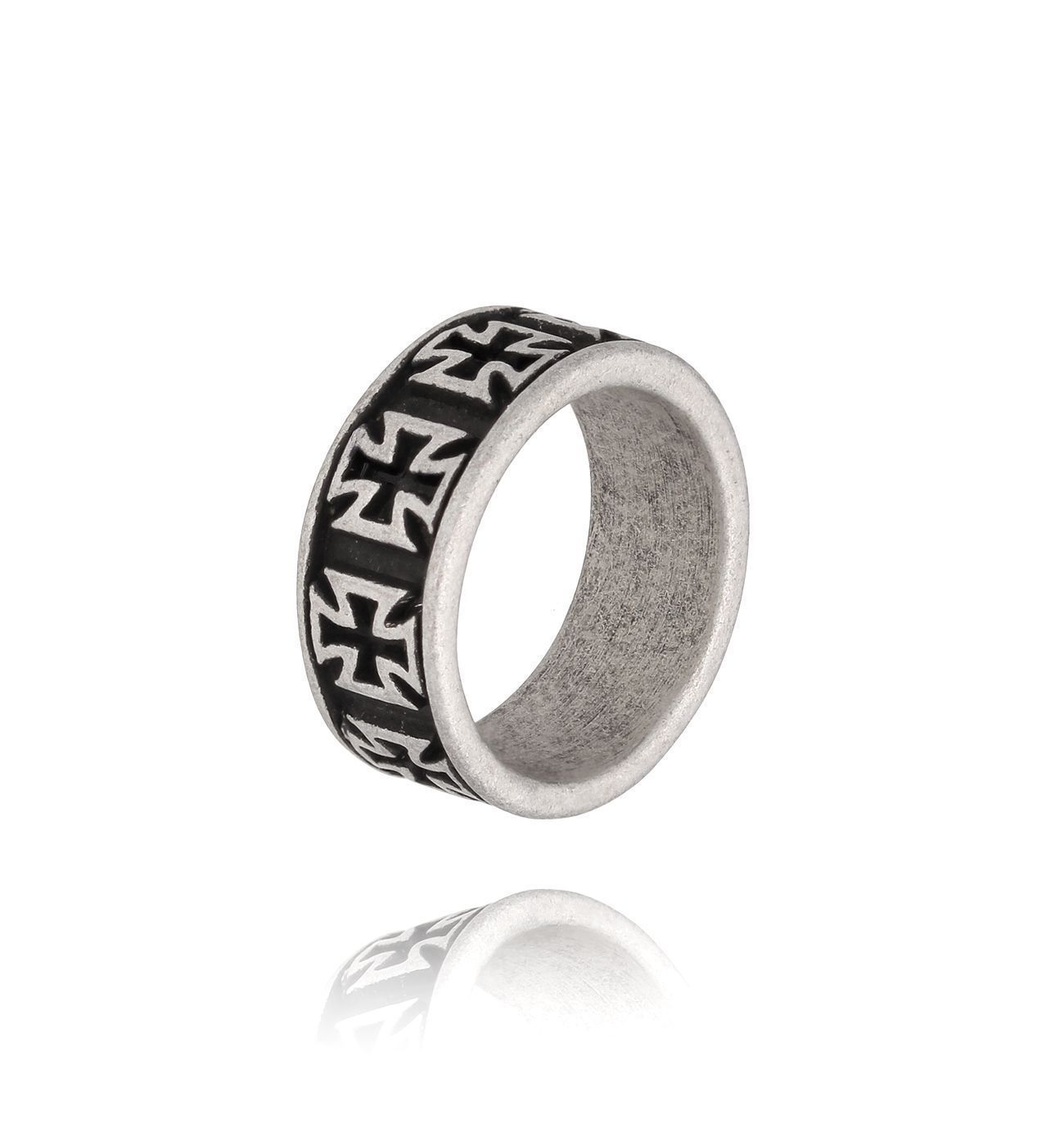 Obrączka męska z krzyżami Boroneddu PMITC0103 - By Dziubeka