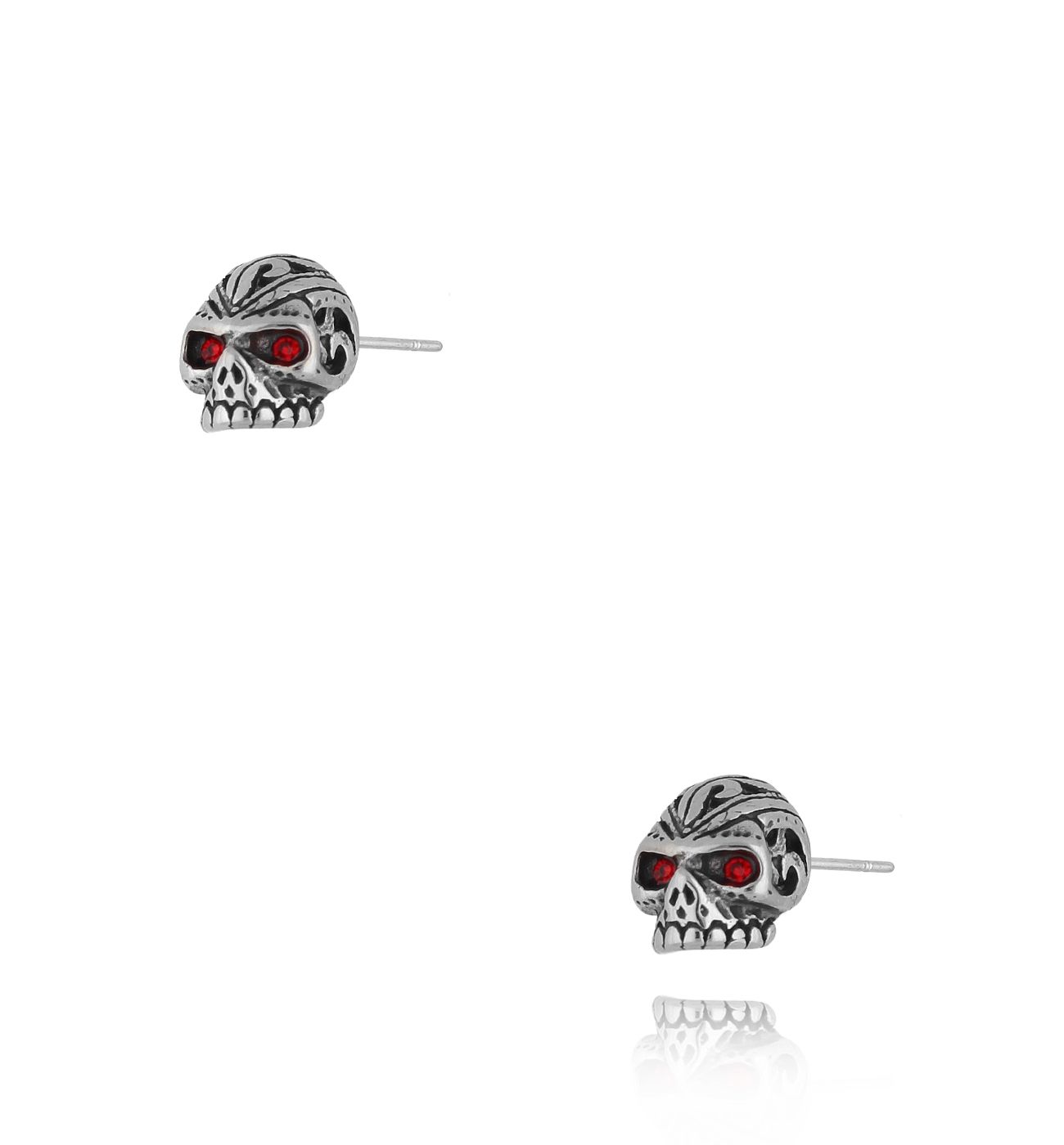 Kolczyki wkrętki z czaszkami 107 - By Dziubeka