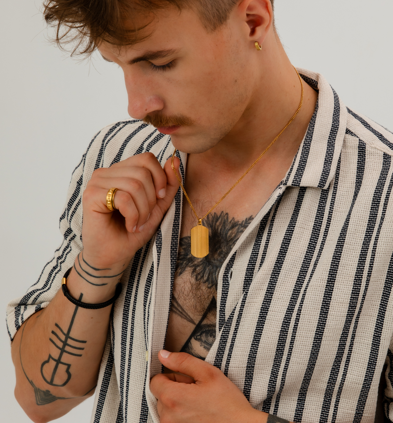 Naszyjnik nieśmiertelnik złoty NMITC0189