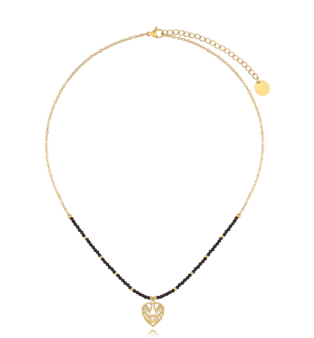 Naszyjnik ze złotymi skrzydełkami Ali Dorate NSY0112