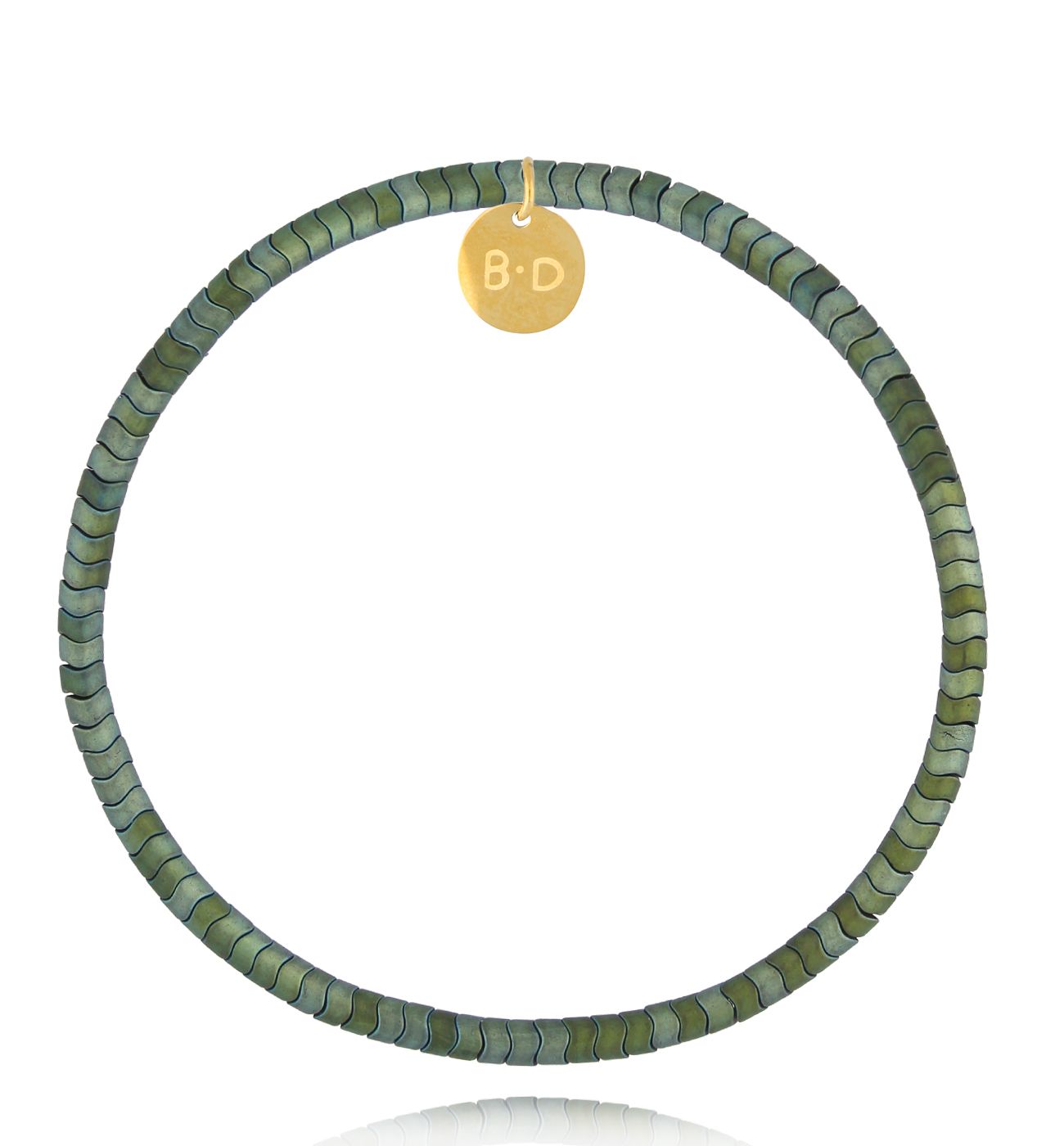 Bransoletka z hematytami zielonymi damska Edvige BTW2561