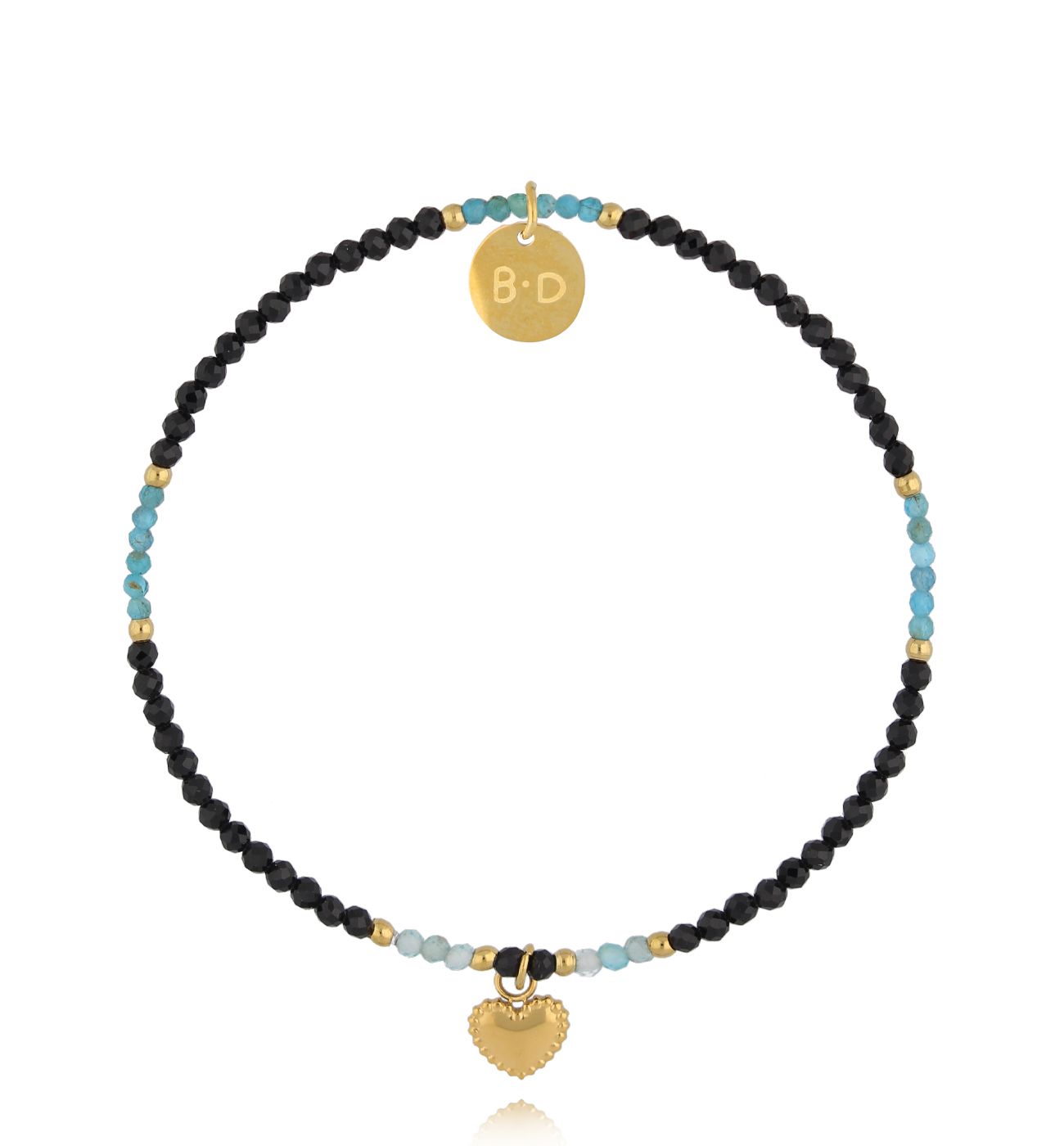 Bransoletka z turmalinami i apatytami - By Dziubeka