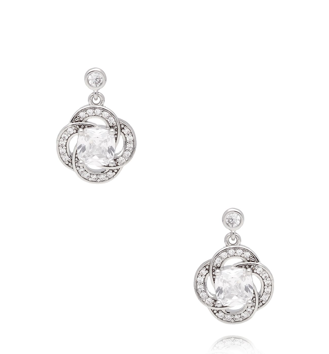 Kolczyki srebrne z cyrkoniami Douai - By Dziubeka