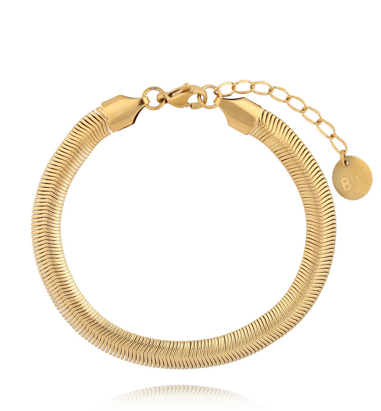 Bransoletka żmijka złota BSY0209 - By Dziubeka