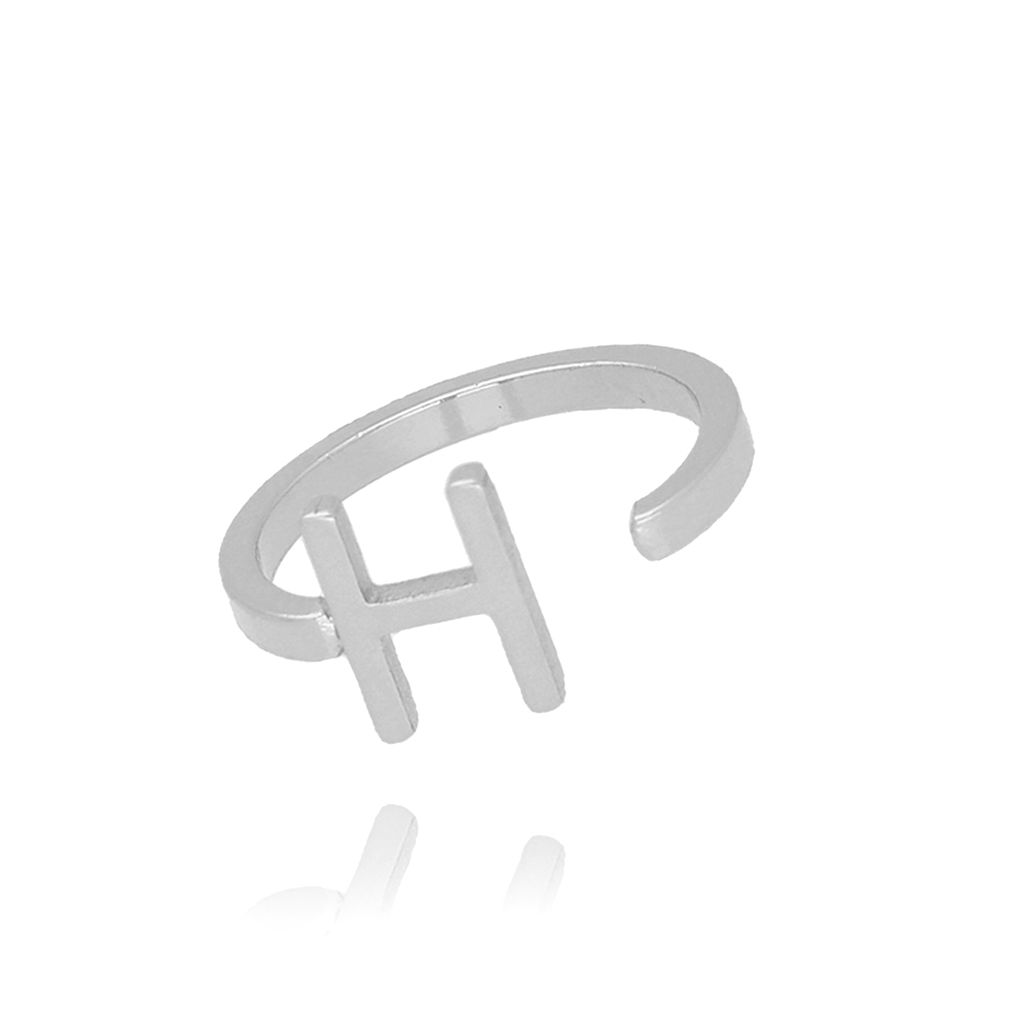 Pierścionek srebrny literka H PAT0026 - By Dziubeka