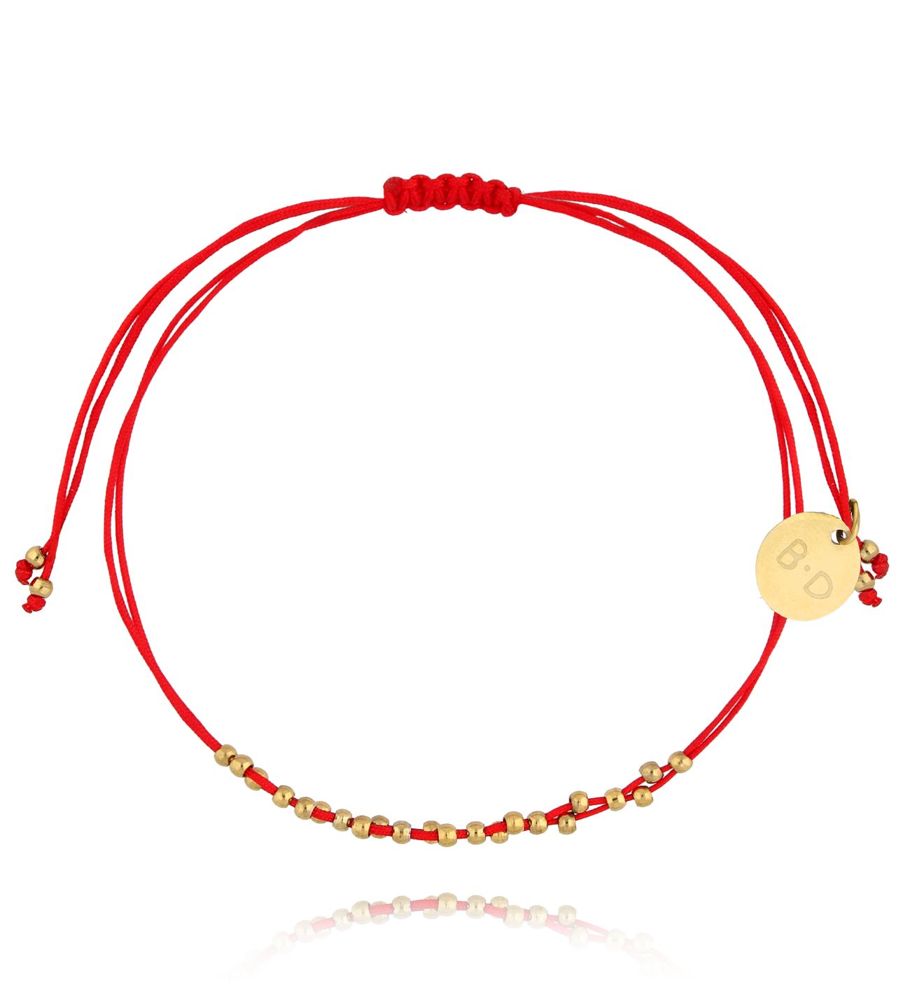 Bransoletka czerwono złota z kuleczkami Get Lucky BGL0896