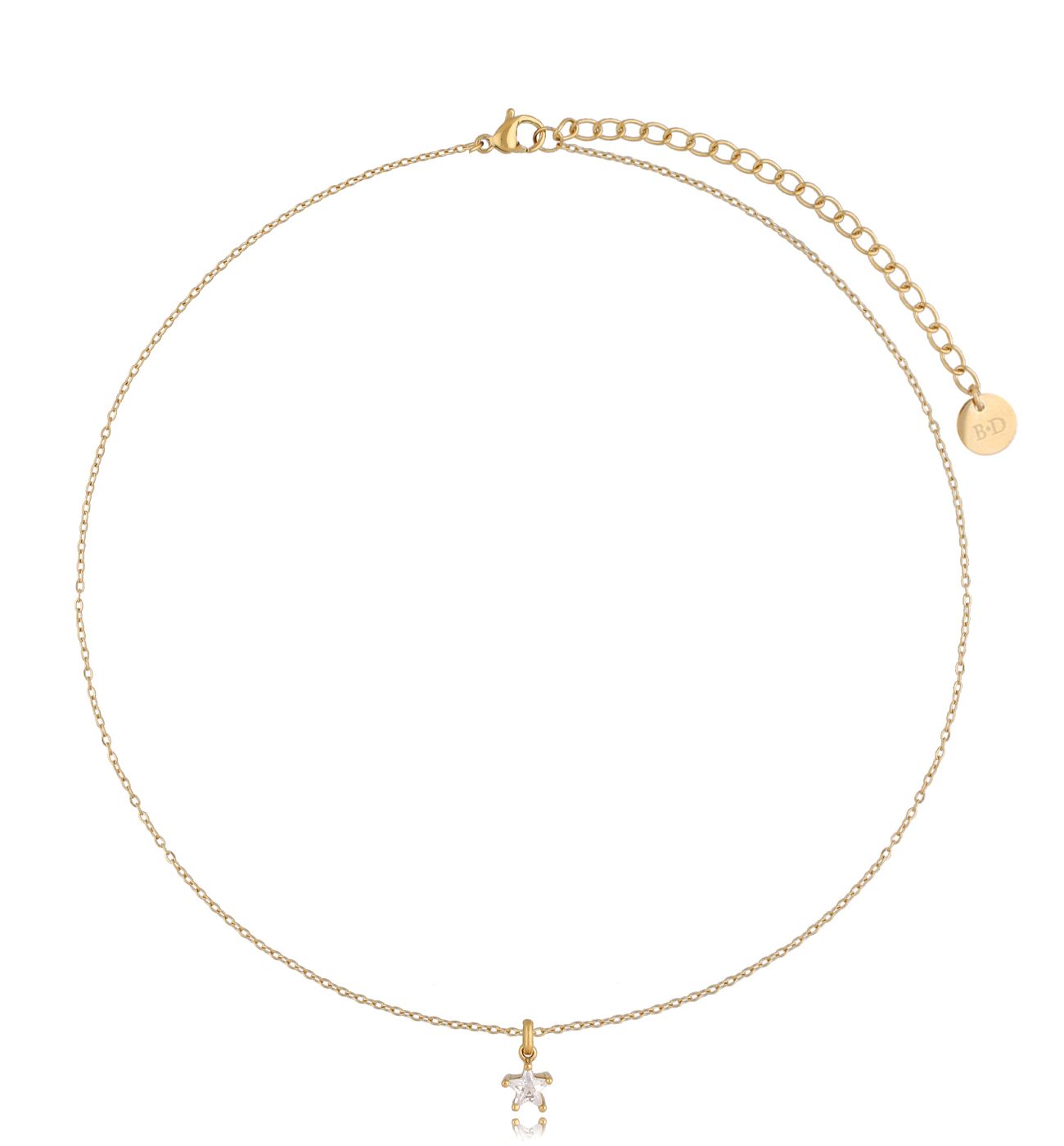 Naszyjnik złoty z gwiazdką Lovlita - By Dziubeka