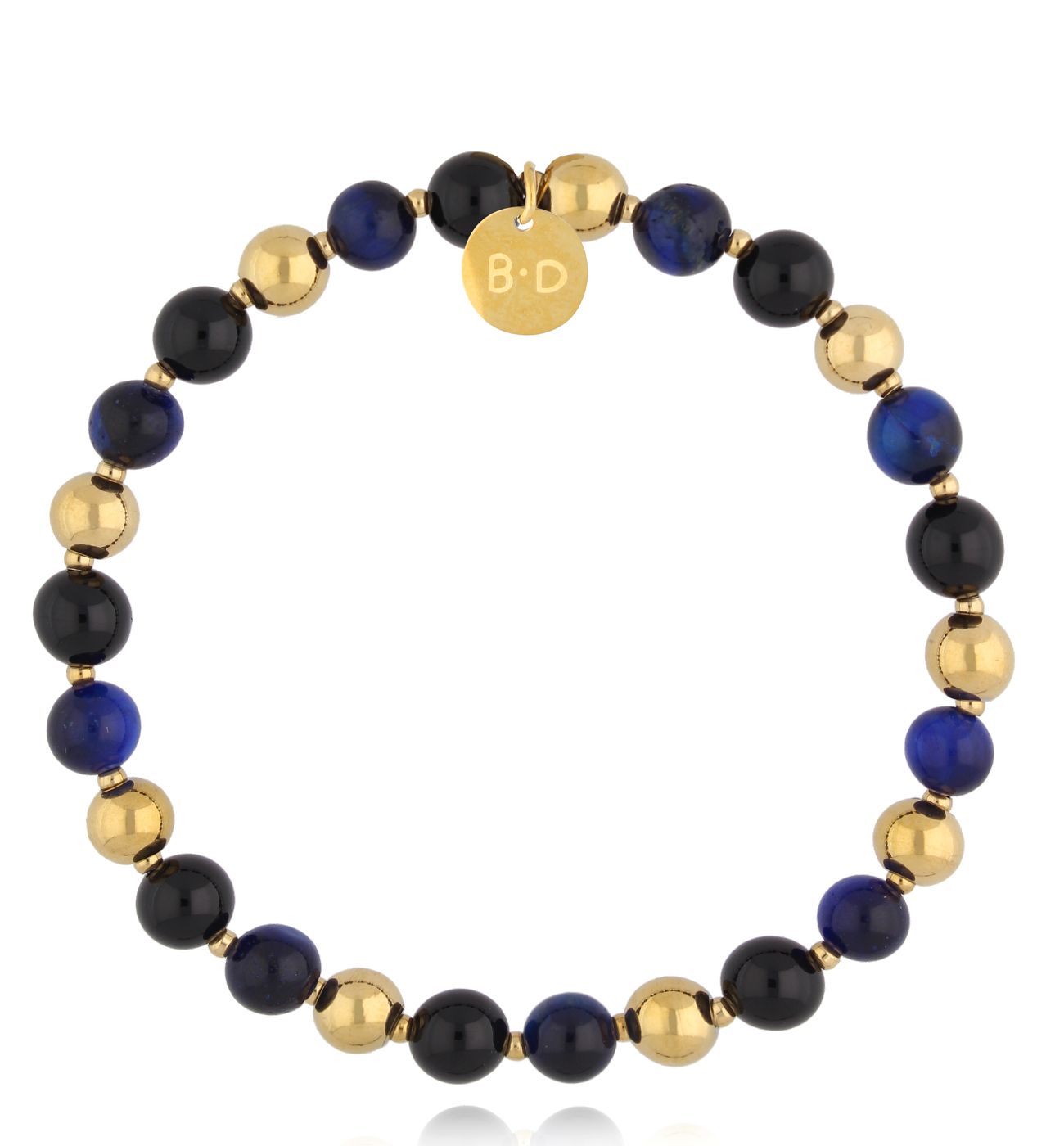 Bransoletka z agatami i tygrysim okiem BPA0519