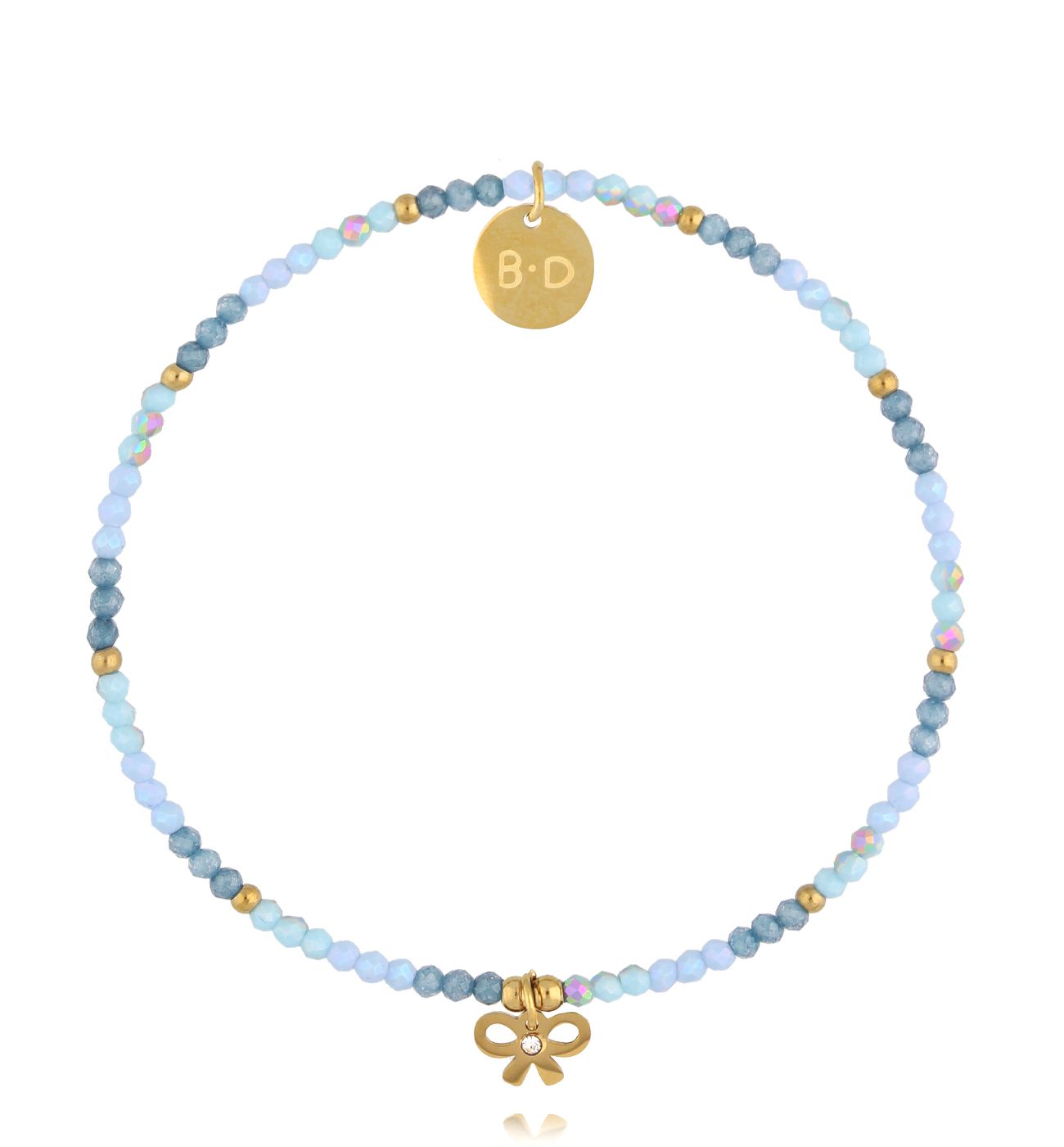 Bransoletka z cyrkoniami i kokardką BTW3212