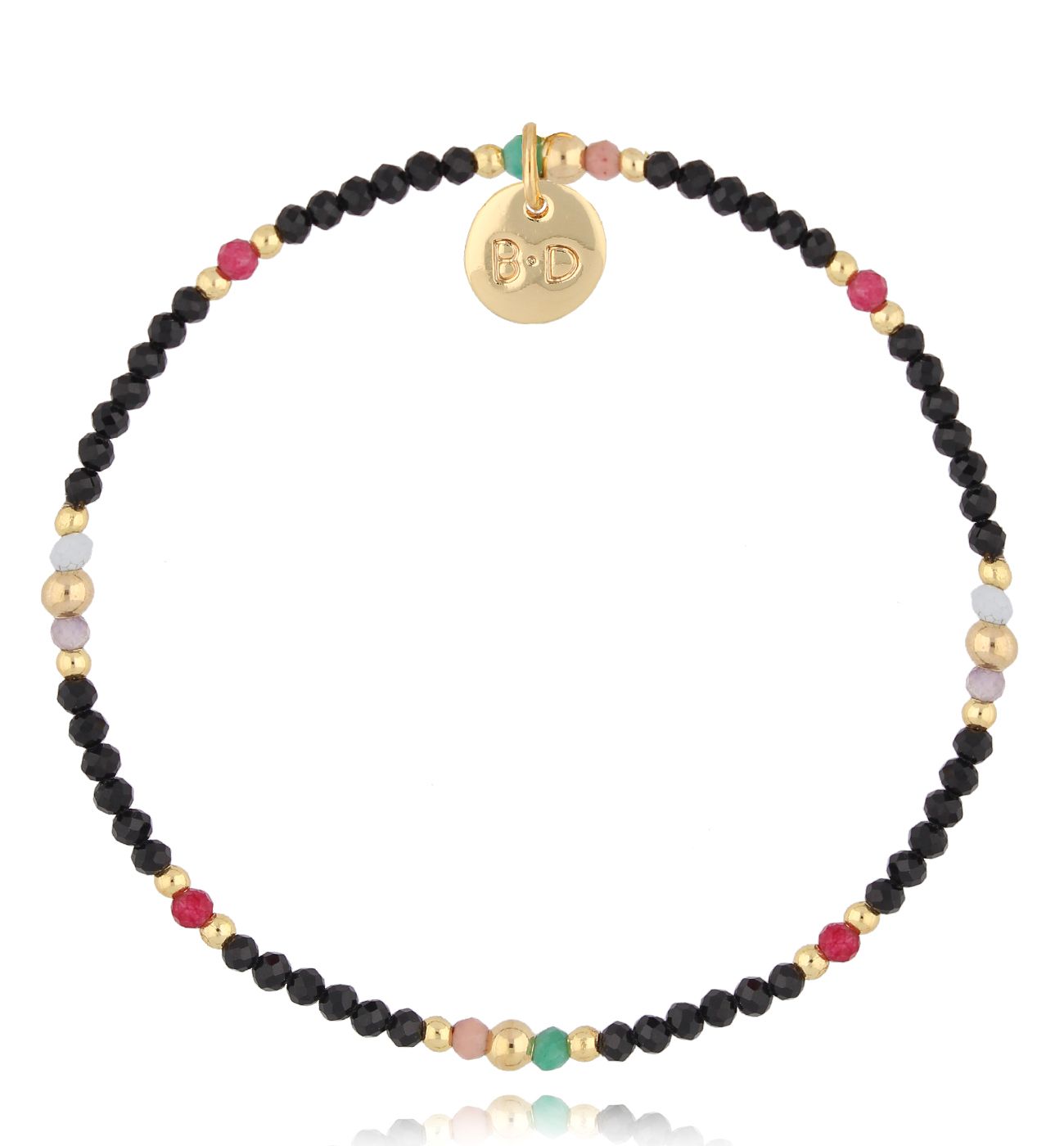 Bransoletka z czarnymi turmalinami - By Dziubeka