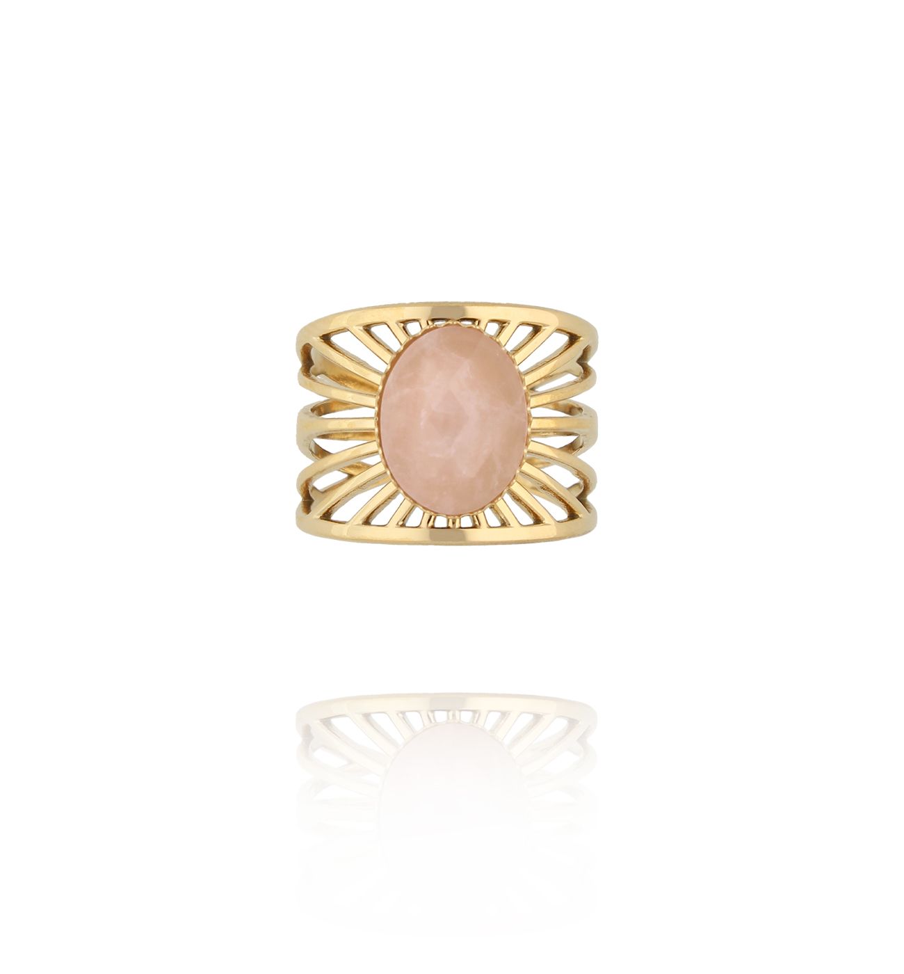 Pierścionek z kamieniem słonecznym PEA0010