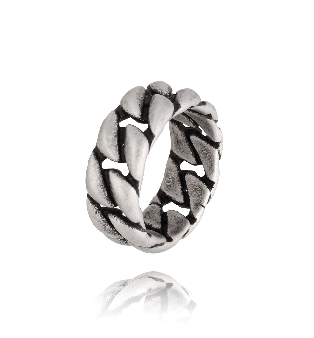 Pierścionek męski obrączka pleciona Chaman PMITC0025 - By Dziubeka