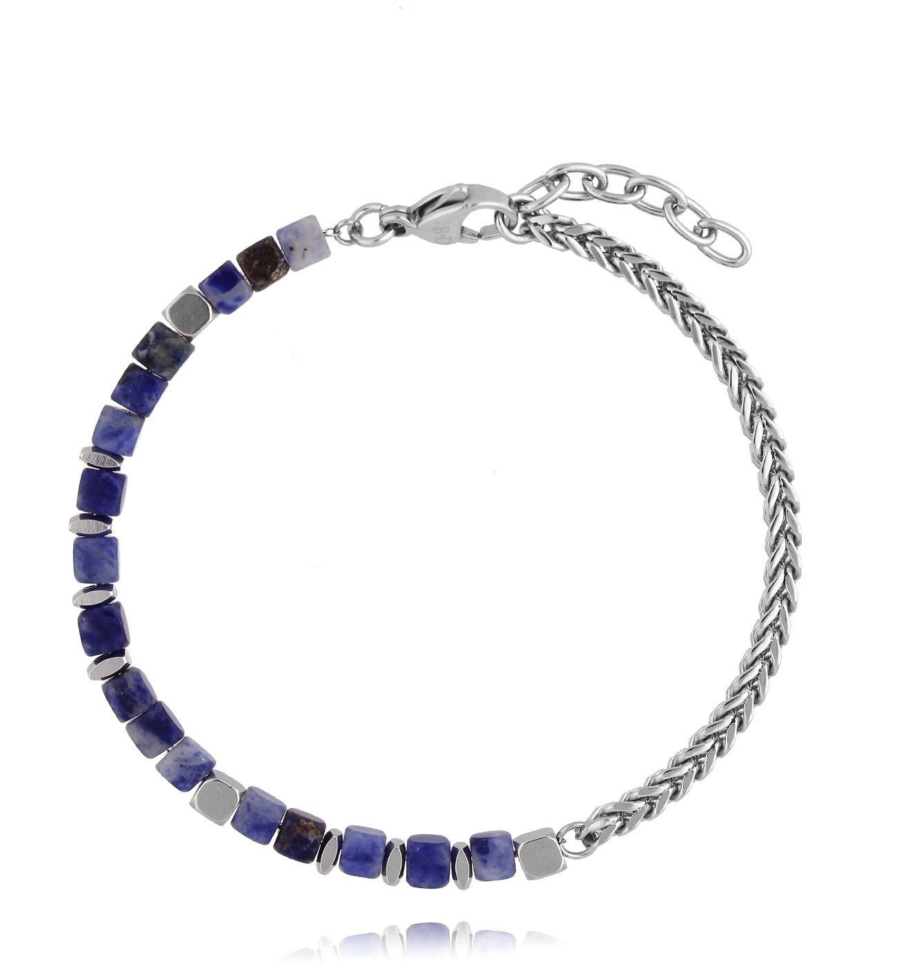 Bransoletka męska z lapisami 59 - By Dziubeka