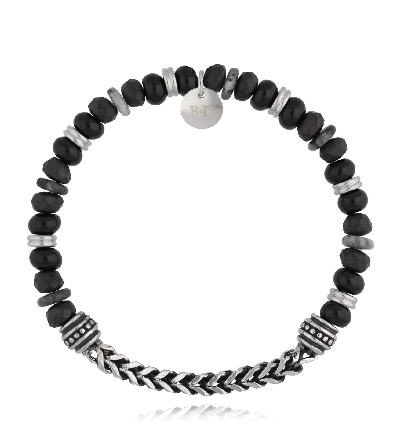 Bransoletka z agatami i labradorytami Gretter 96 - By Dziubeka