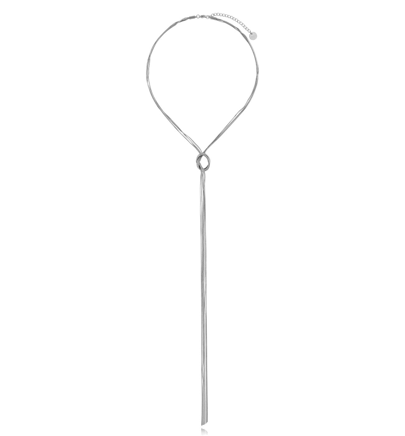 Naszyjnik srebrny żmijka z krawatką Mai NSA0752