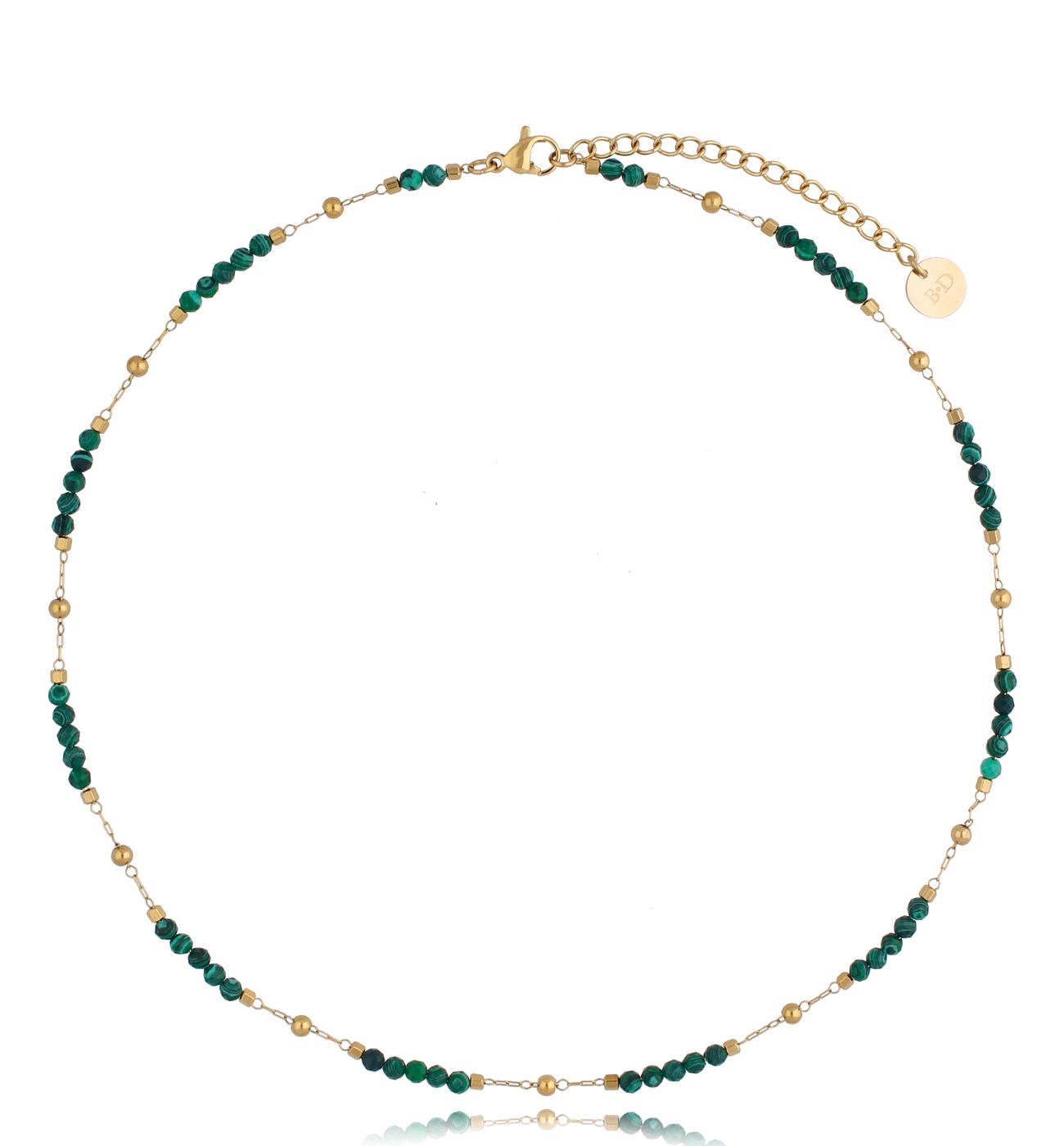 Naszyjnik z malachitami Combo NSC0229