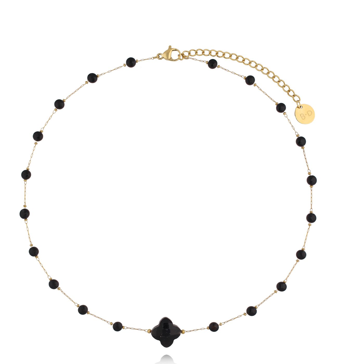 Naszyjnik z koniczynką i Nocą Kairu - By Dziubeka