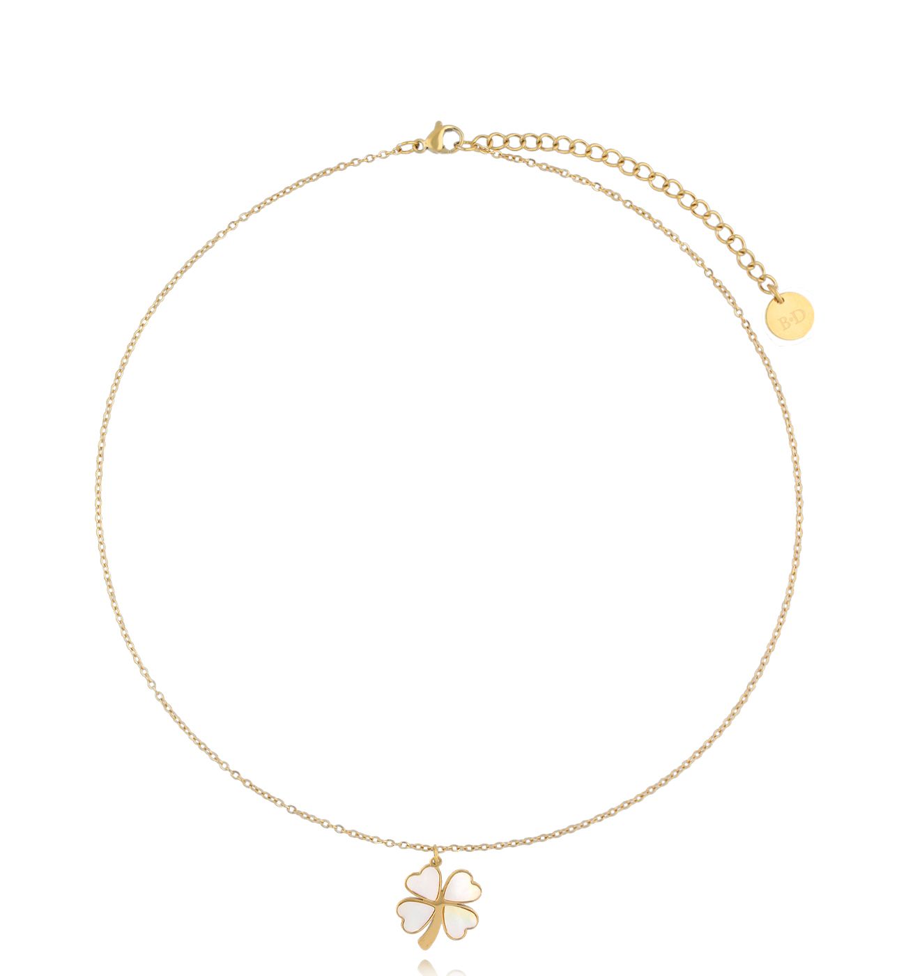 Naszyjnik złoty z koniczynką Grande Chance NSA0838