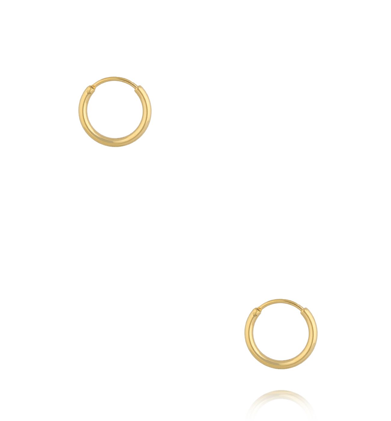 Kolczyki klasyczne złote kółka 16 mm - By Dziubeka