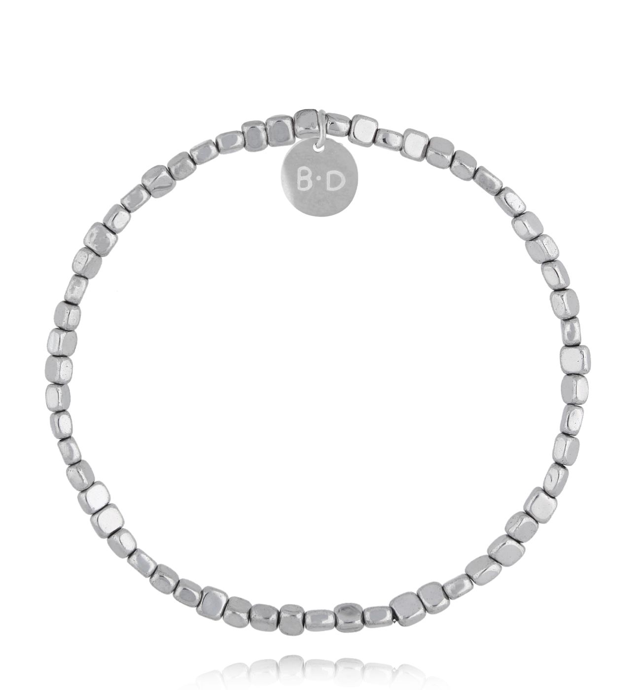 Bransoletka ze srebrnymi hematytami Companion - By Dziubeka