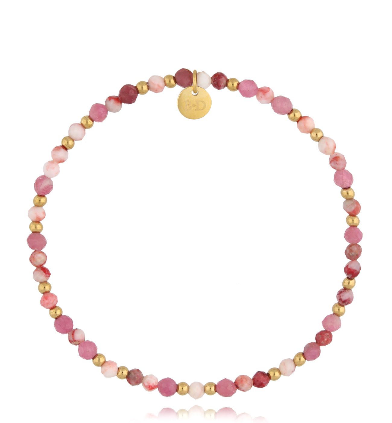 Bransoletka różowa z turmalinami Latifa BSC1587