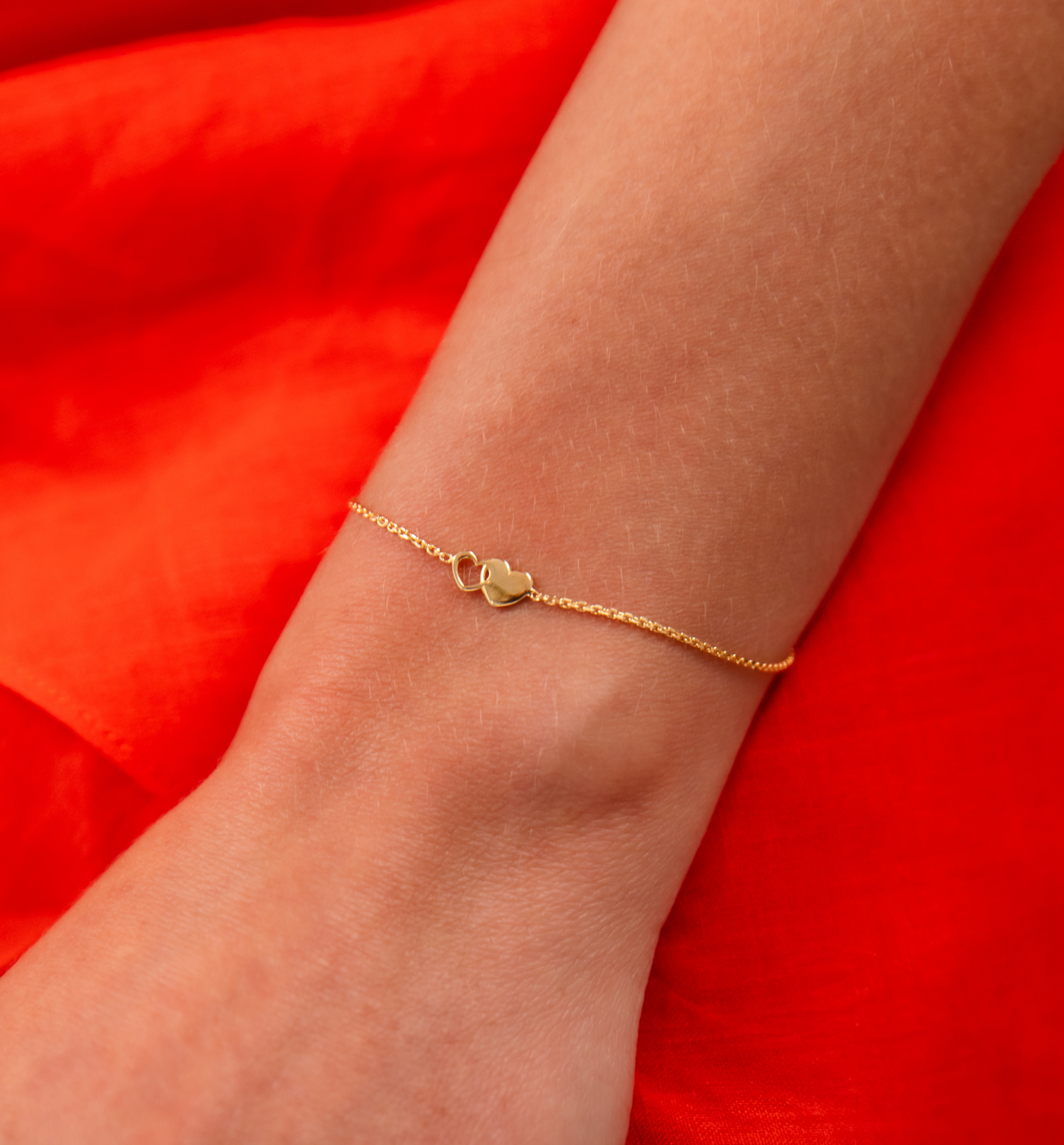 Bransoletka z sercem złota BGG0006