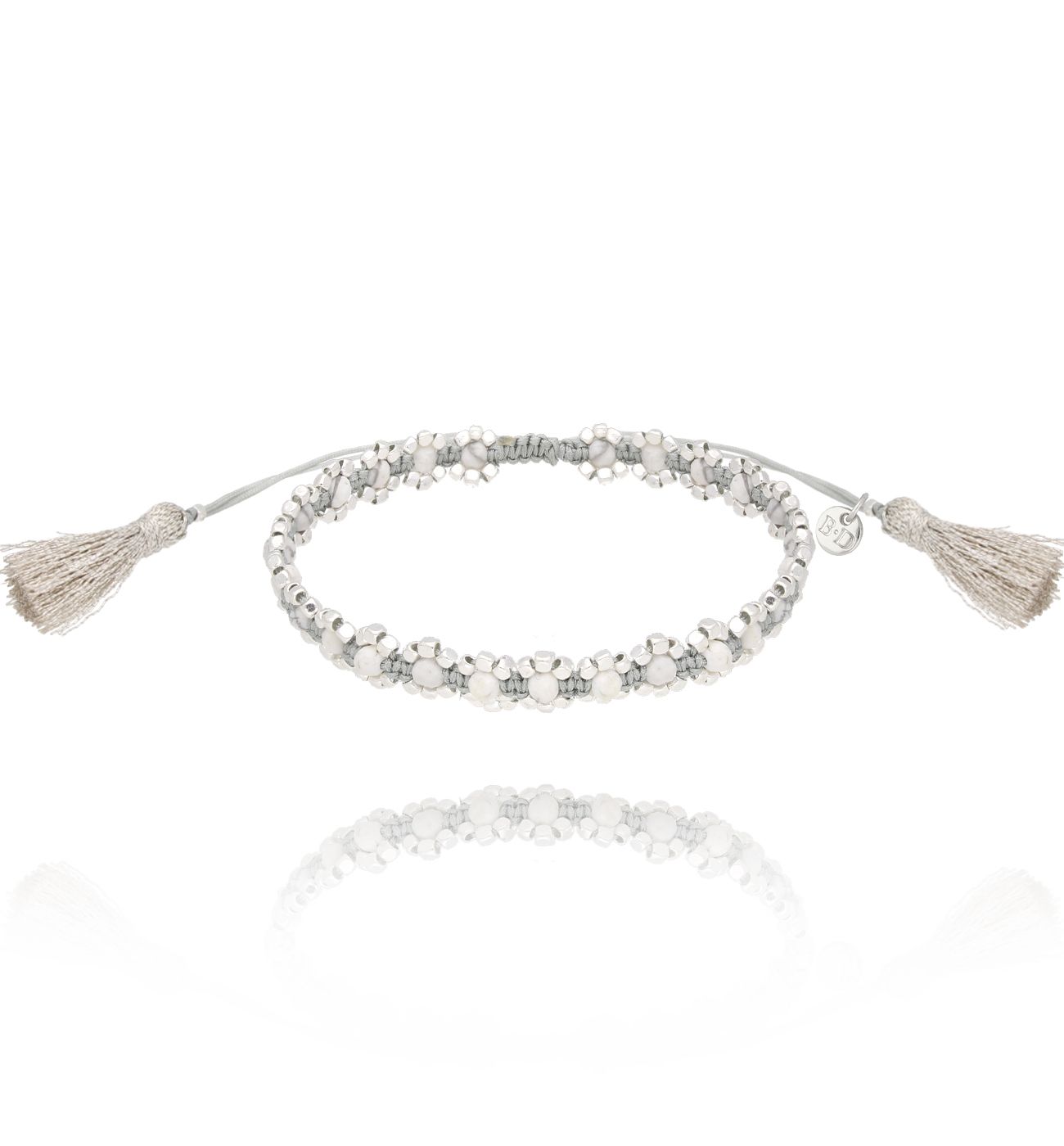 Bransoletka z kryształkami biała Moana BSC1804