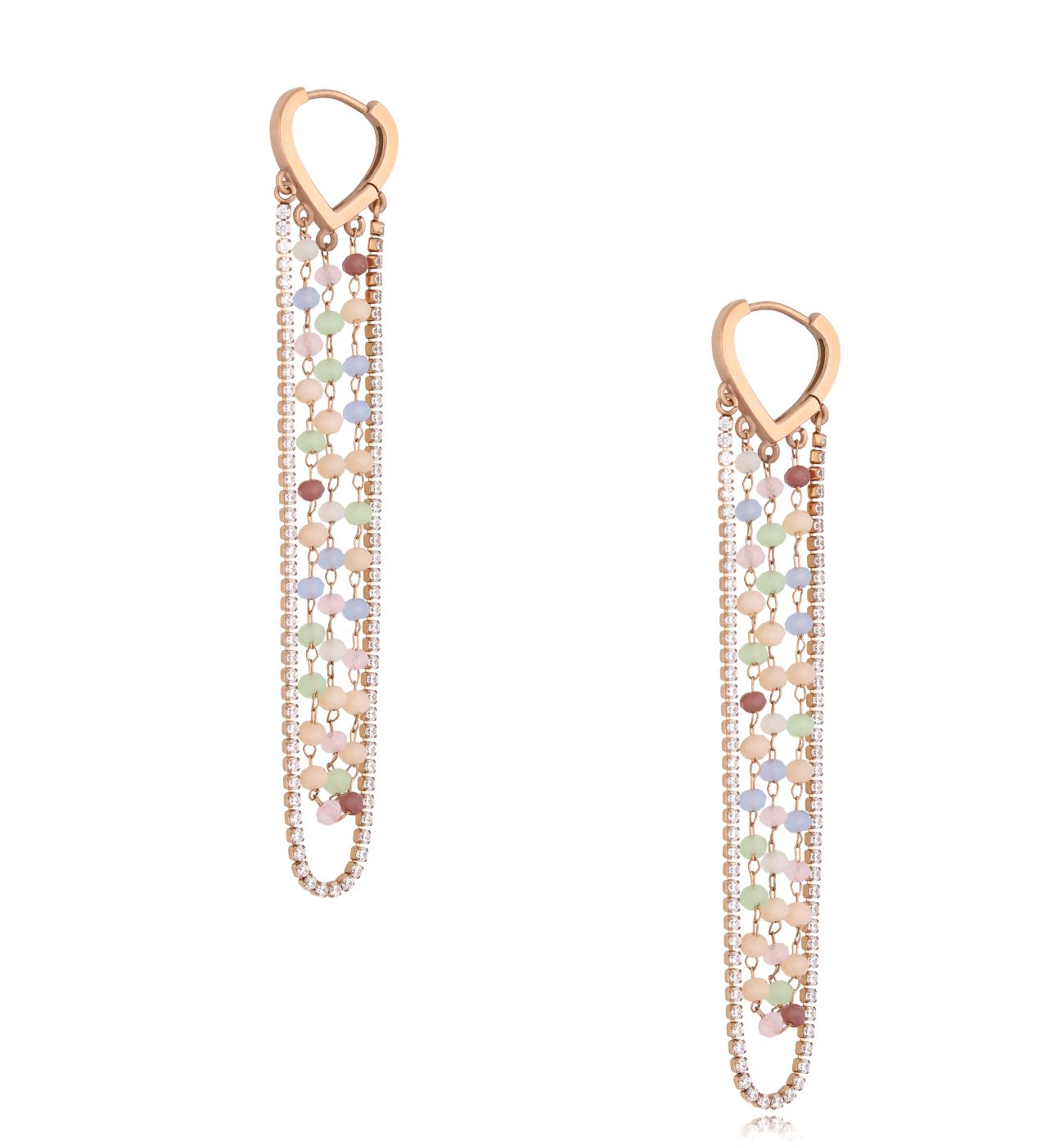 Kolczyki kolorowe długie Boho Summer KSC0107 - By Dziubeka