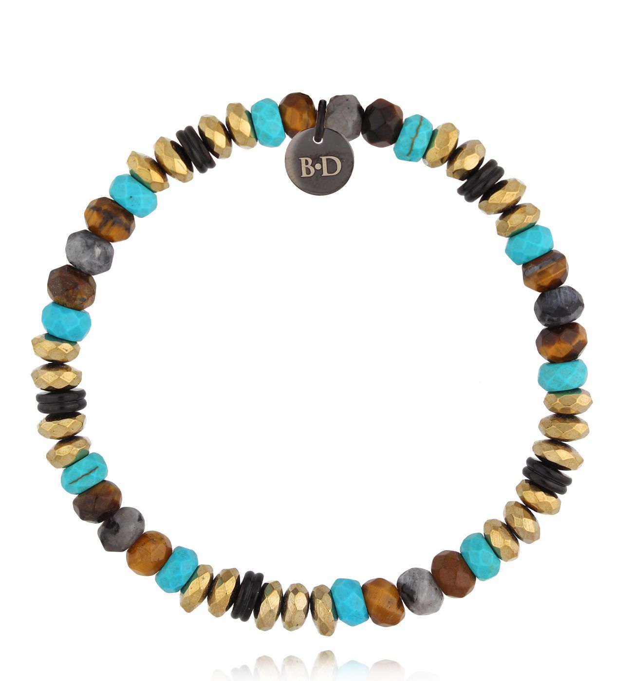 Bransoletka z hematytami i howlitami Eindridi BMITC0586