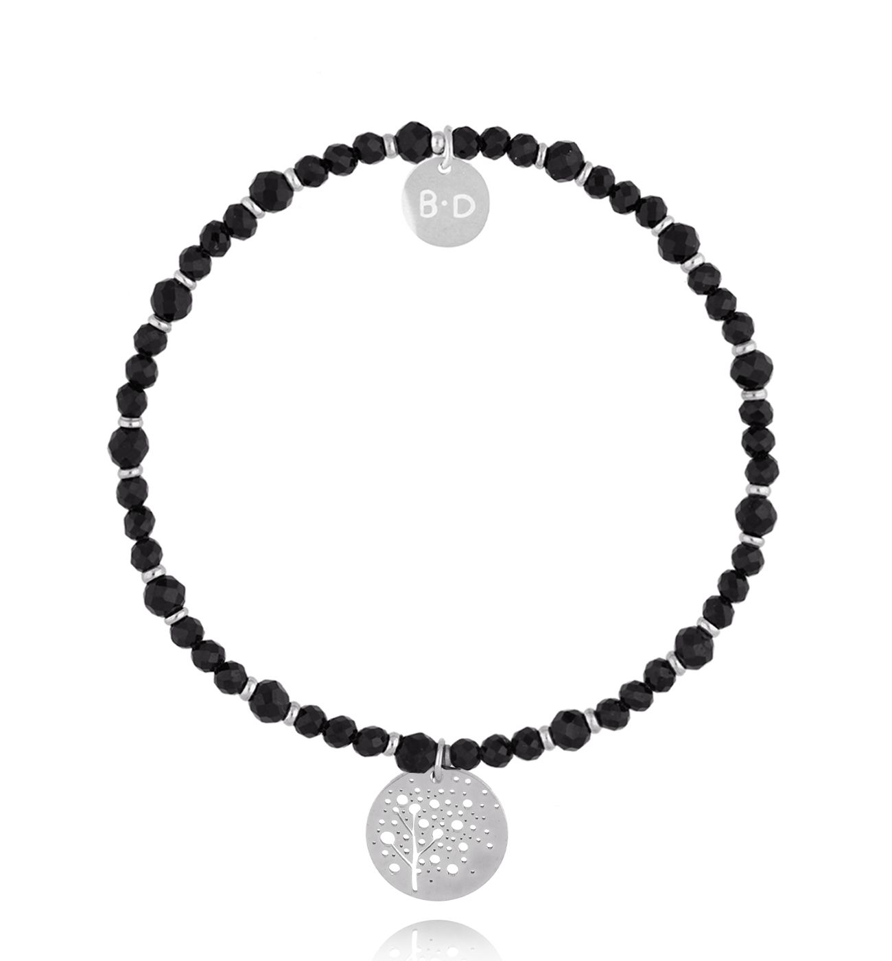 Bransoletka z czarnymi turmalinami Dark Harmony BTW2893