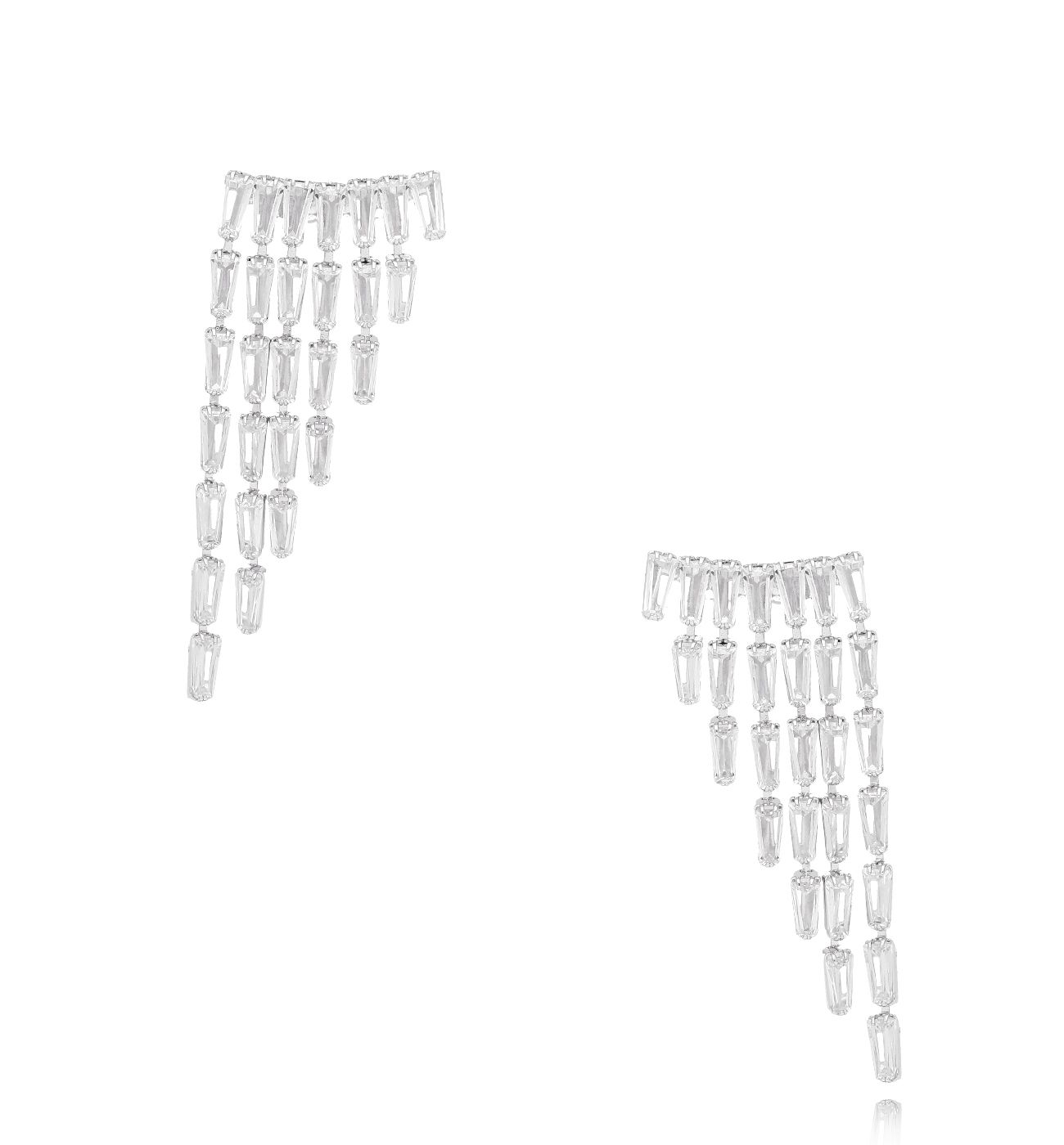 Kolczyki srebrne z kryształkami Samantha - By Dziubeka