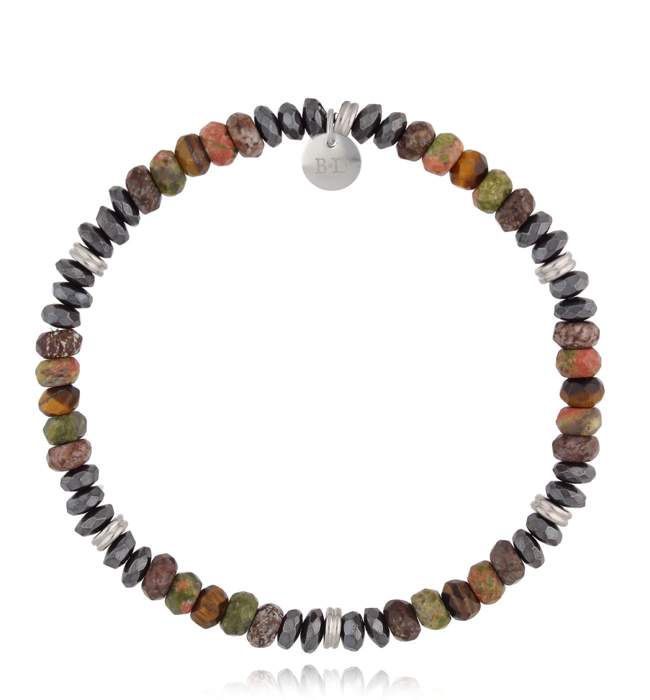 Bransoletka z hematytami i jaspisami Eindridi BMITC0591